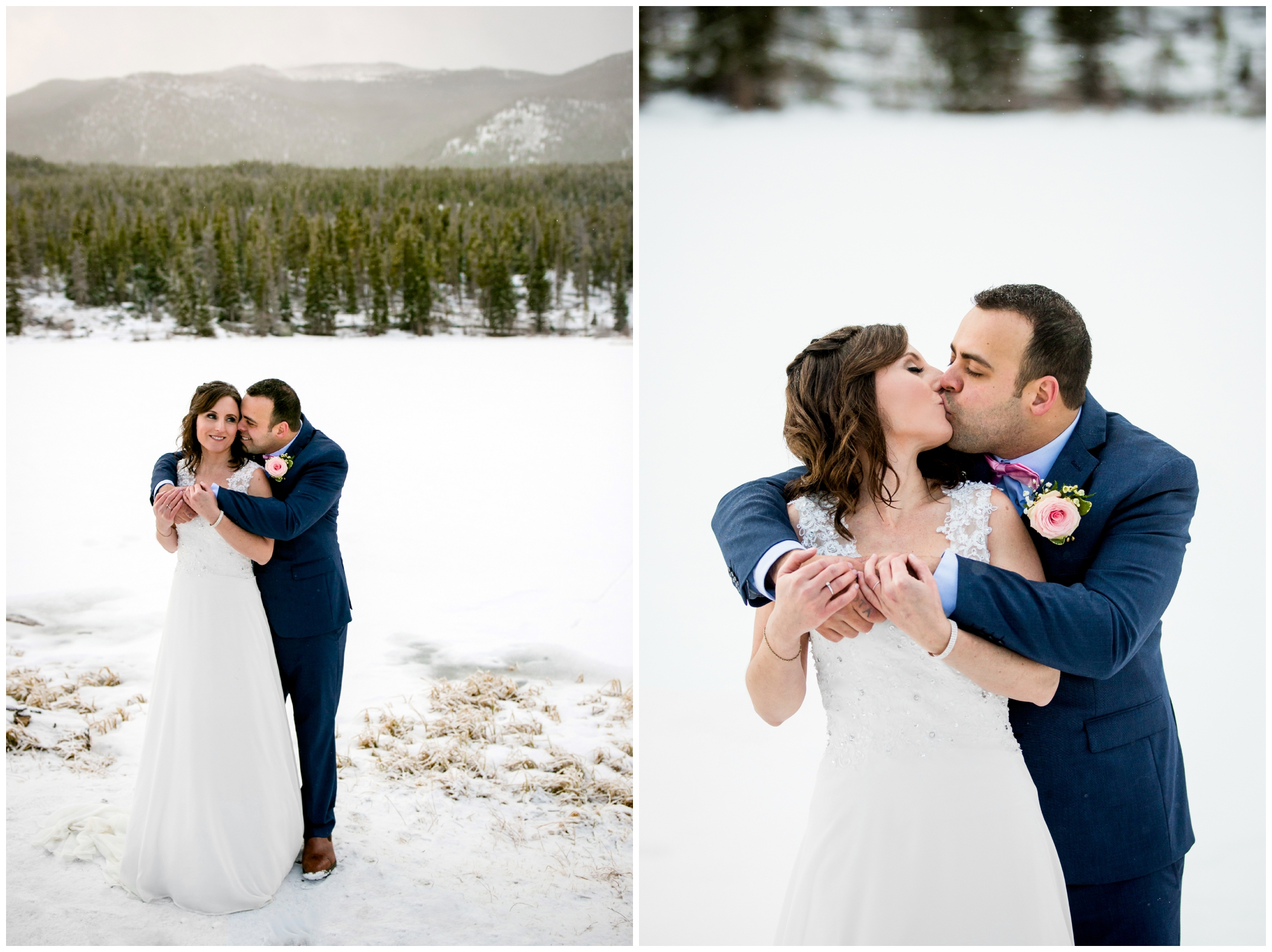Colorado winter wedding by destination wedding photographer Plum Pretty Photography 