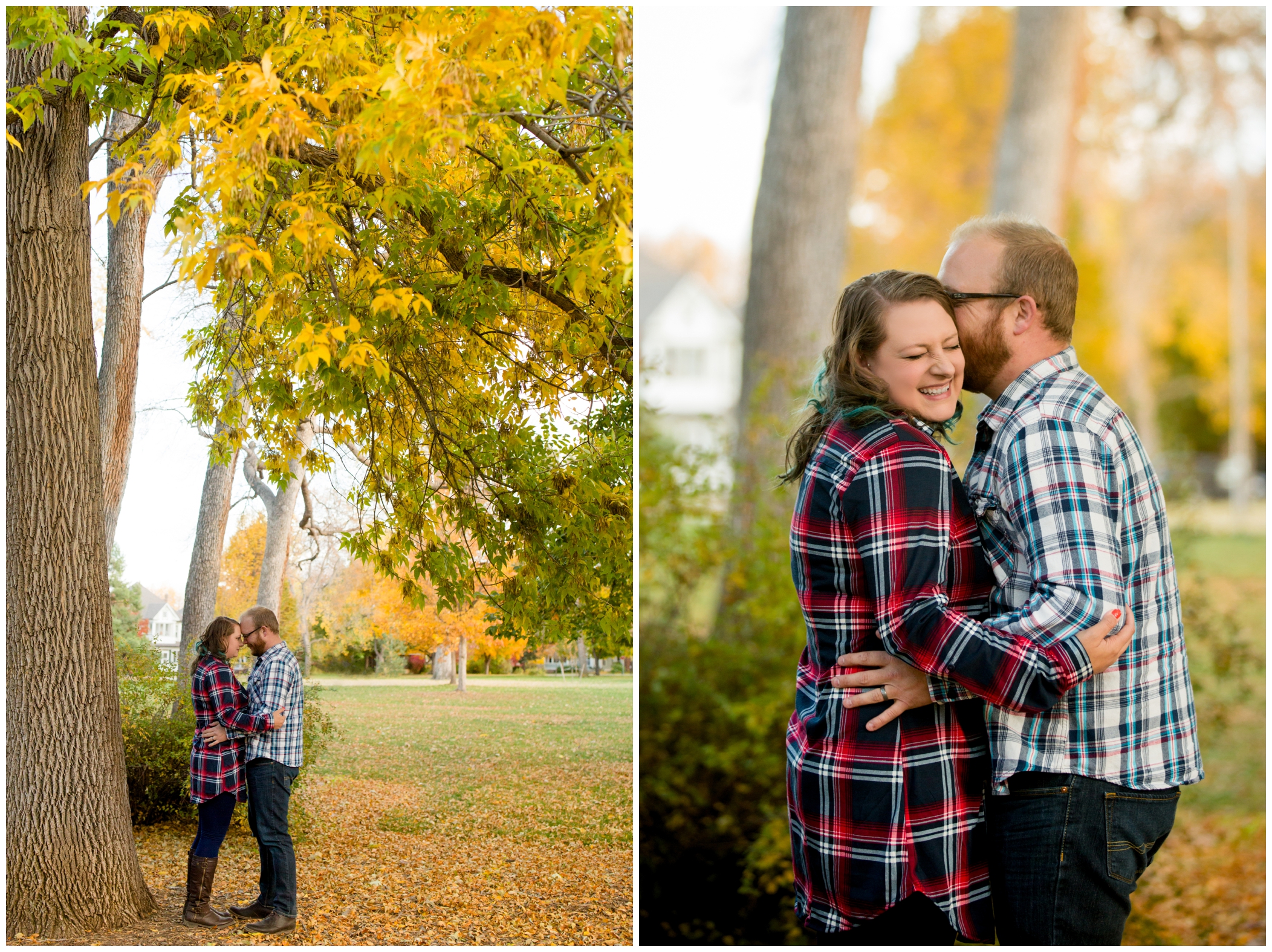 fall couples photos by Longmont engagement photographer Plum Pretty Photo