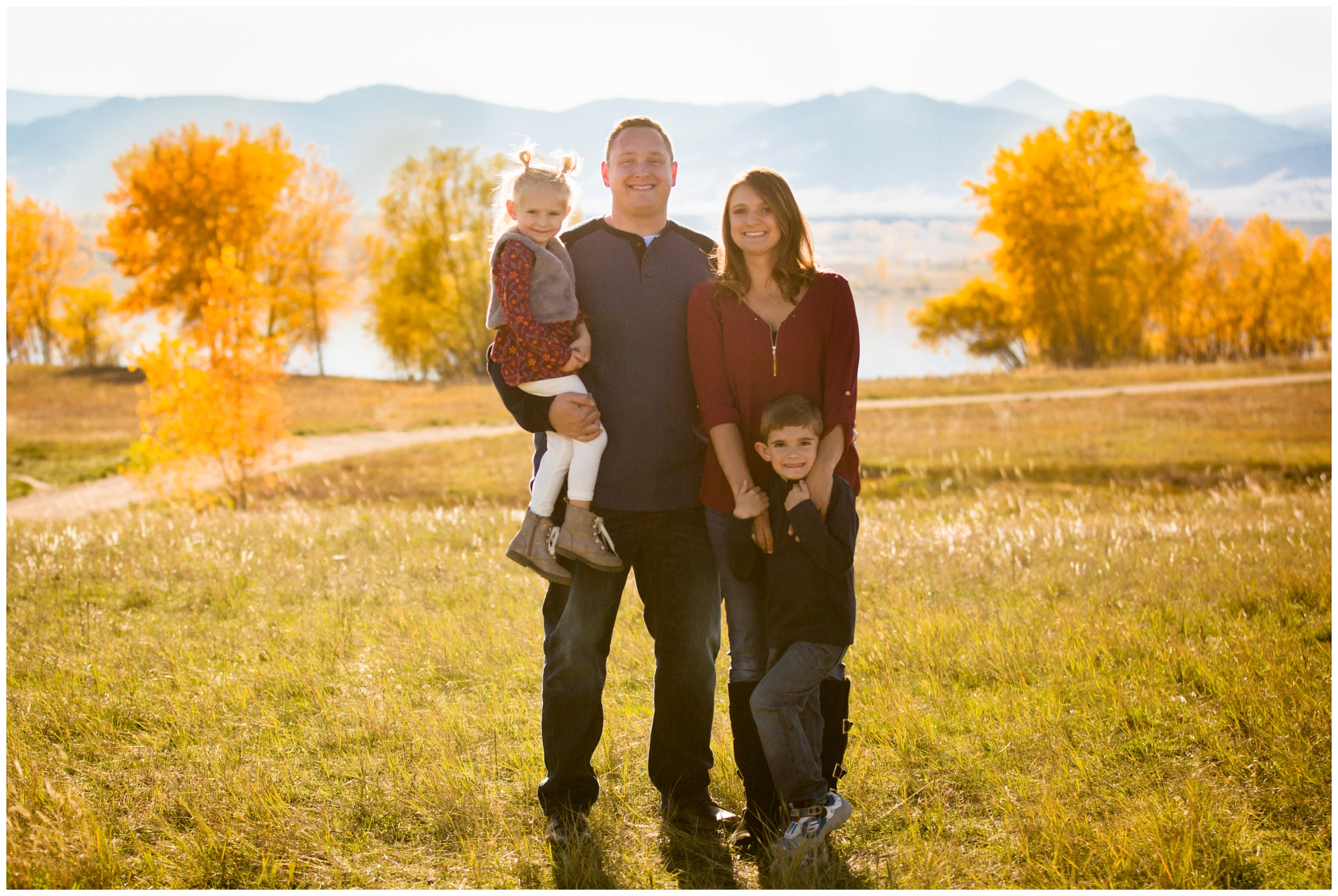 Boulder family photos at Boulder Reservoir and Coot Lake