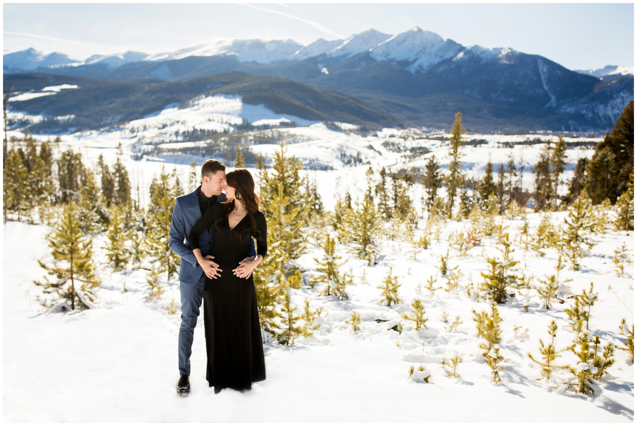 Breckenridge Colorado engagement photography at Sapphire Point Overlook 