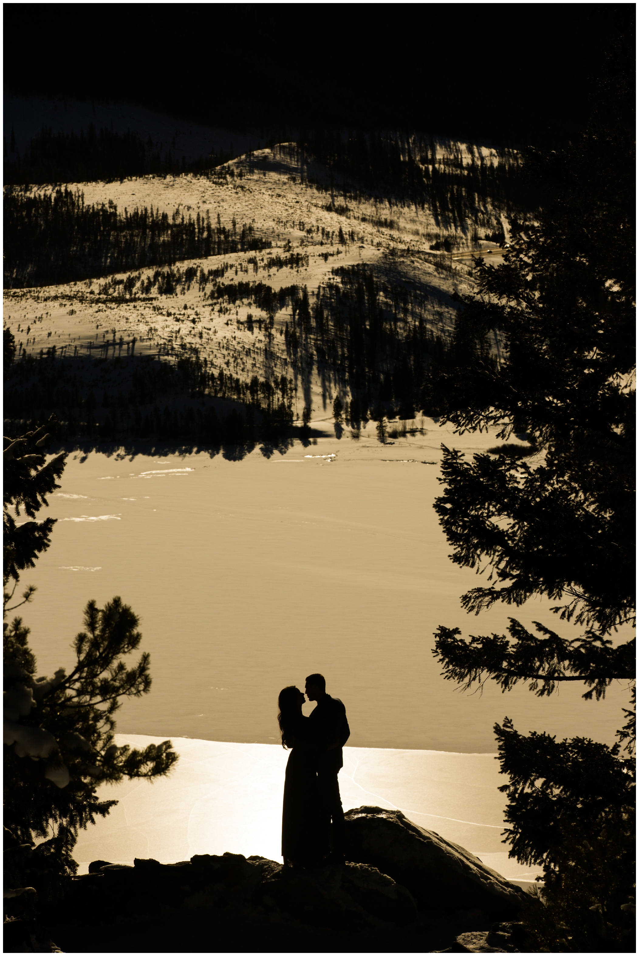Dillon Lake Breckenridge Colorado engagement photos 