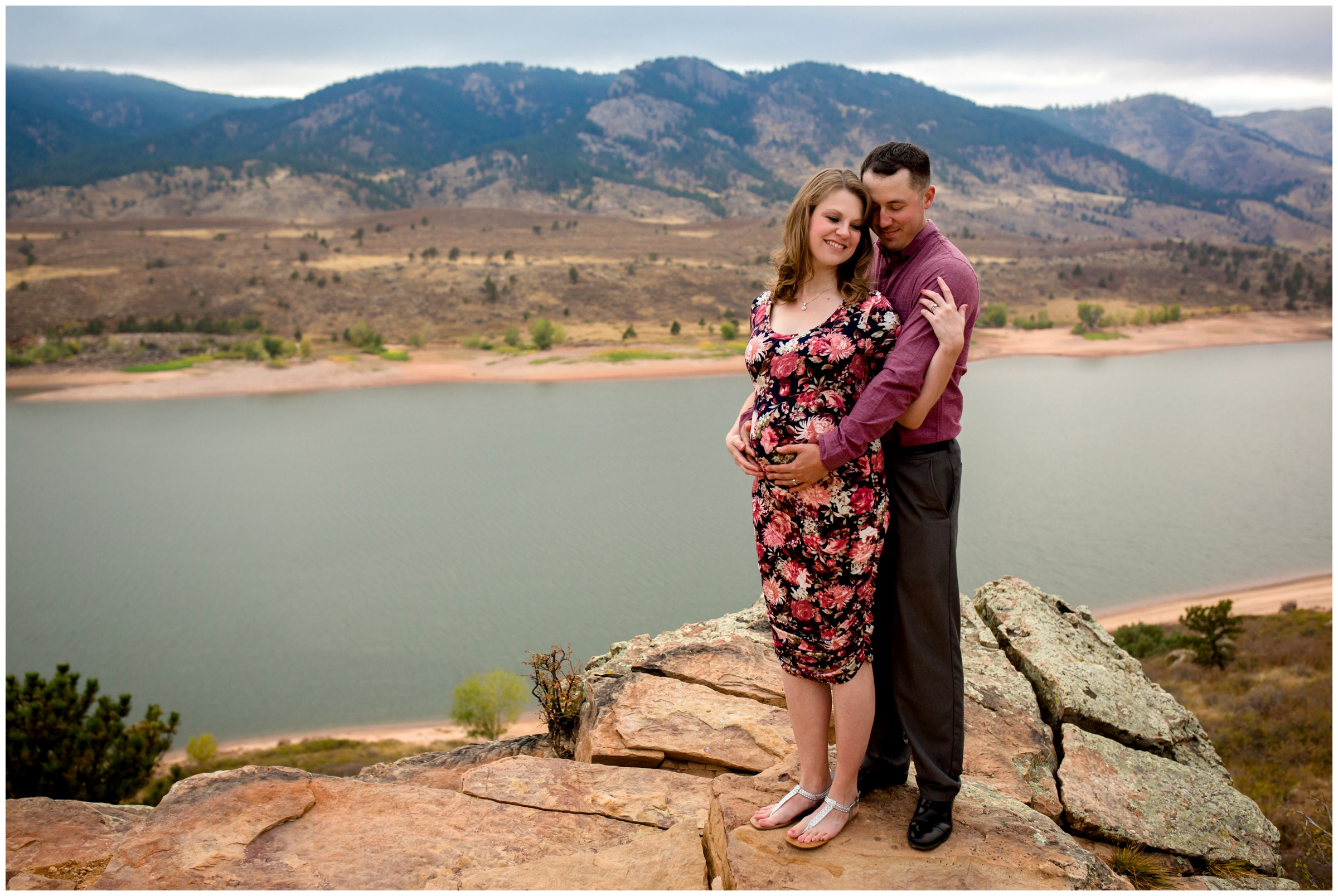 Ft Collins maternity photos at Horsetooth Reservoir by award-winning Colorado photographer Plum Pretty Photography