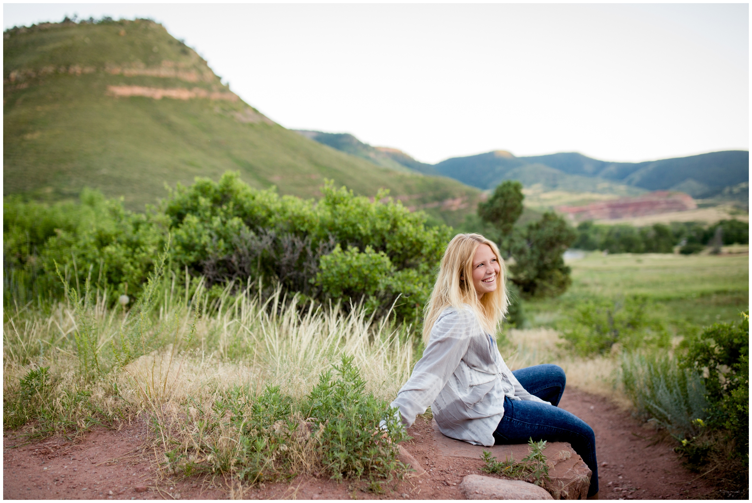 Hall Ranch Open Space Lyons senior portraits by Longmont Colorado senior photographer Plum Pretty Photography