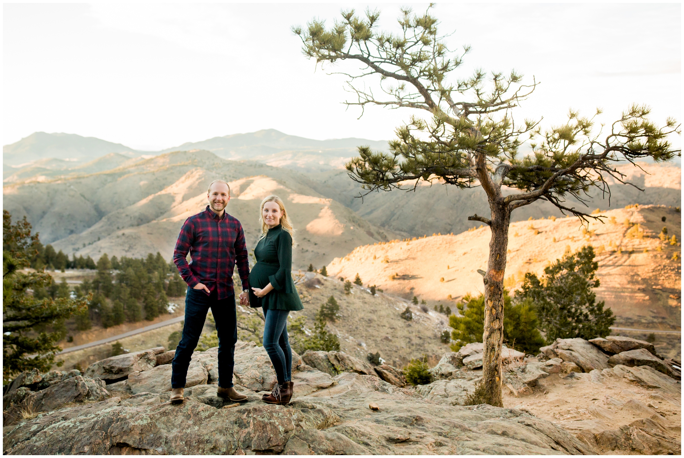 Lookout Mountain Park maternity pictures in Golden Colorado 