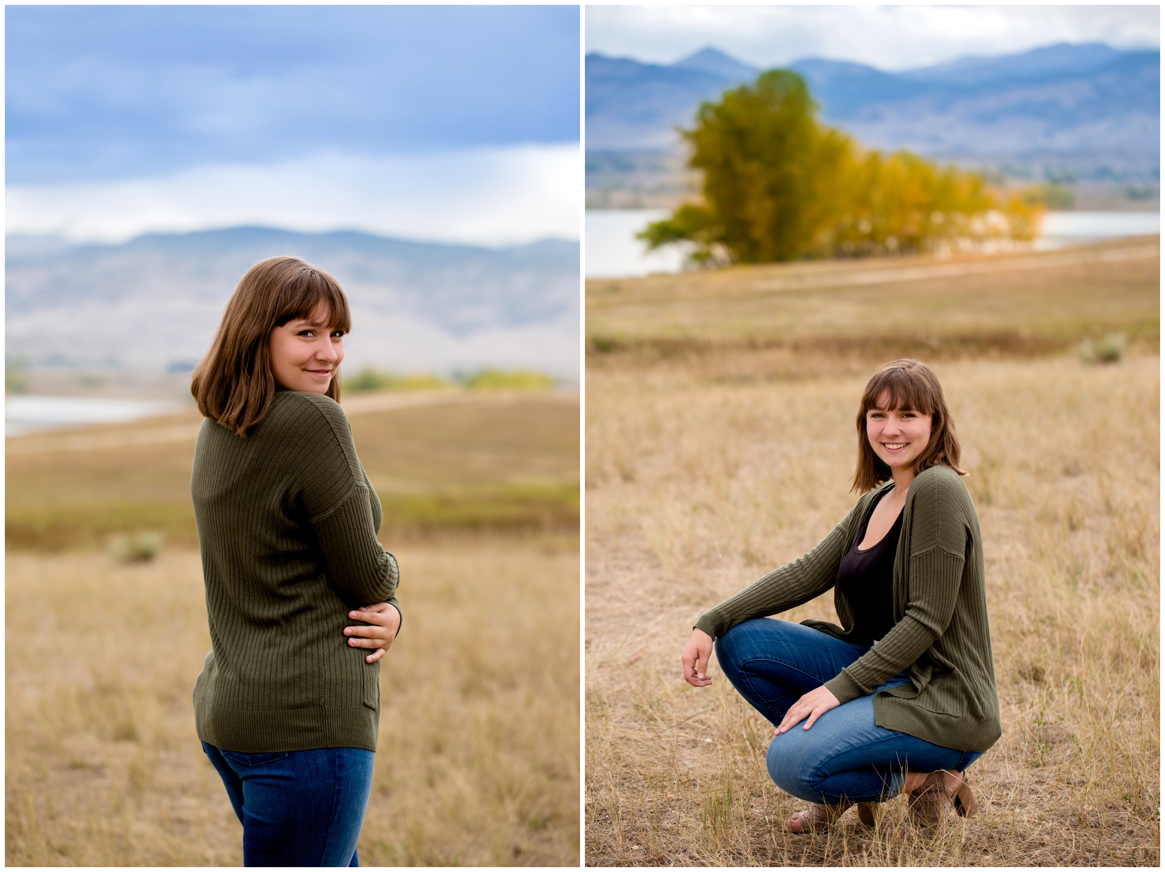 Boulder reservoir Colorado senior pictures 