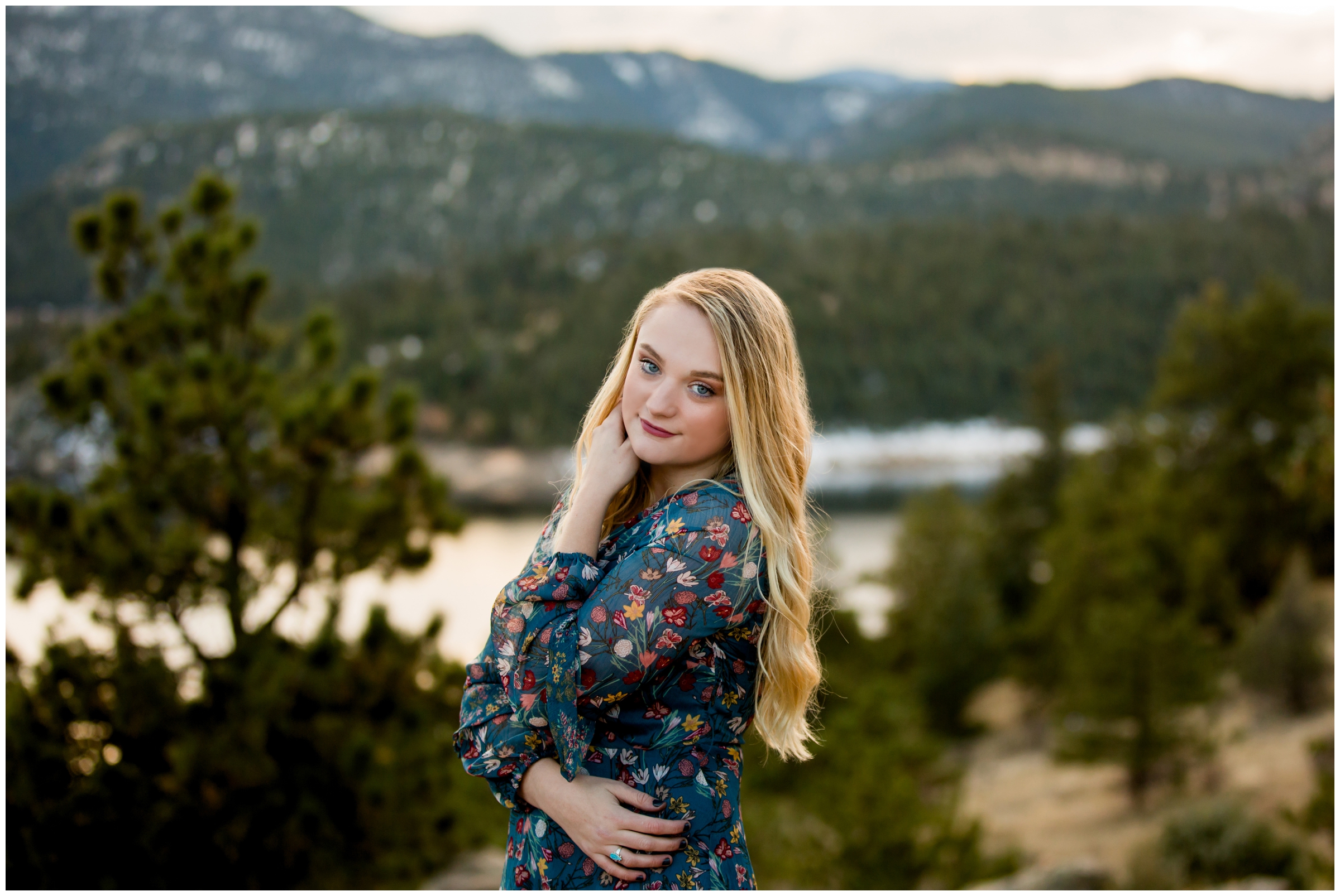 Berthoud high senior photos at Gross Reservoir Boulder by best Longmont portrait photographer Plum Pretty Photography