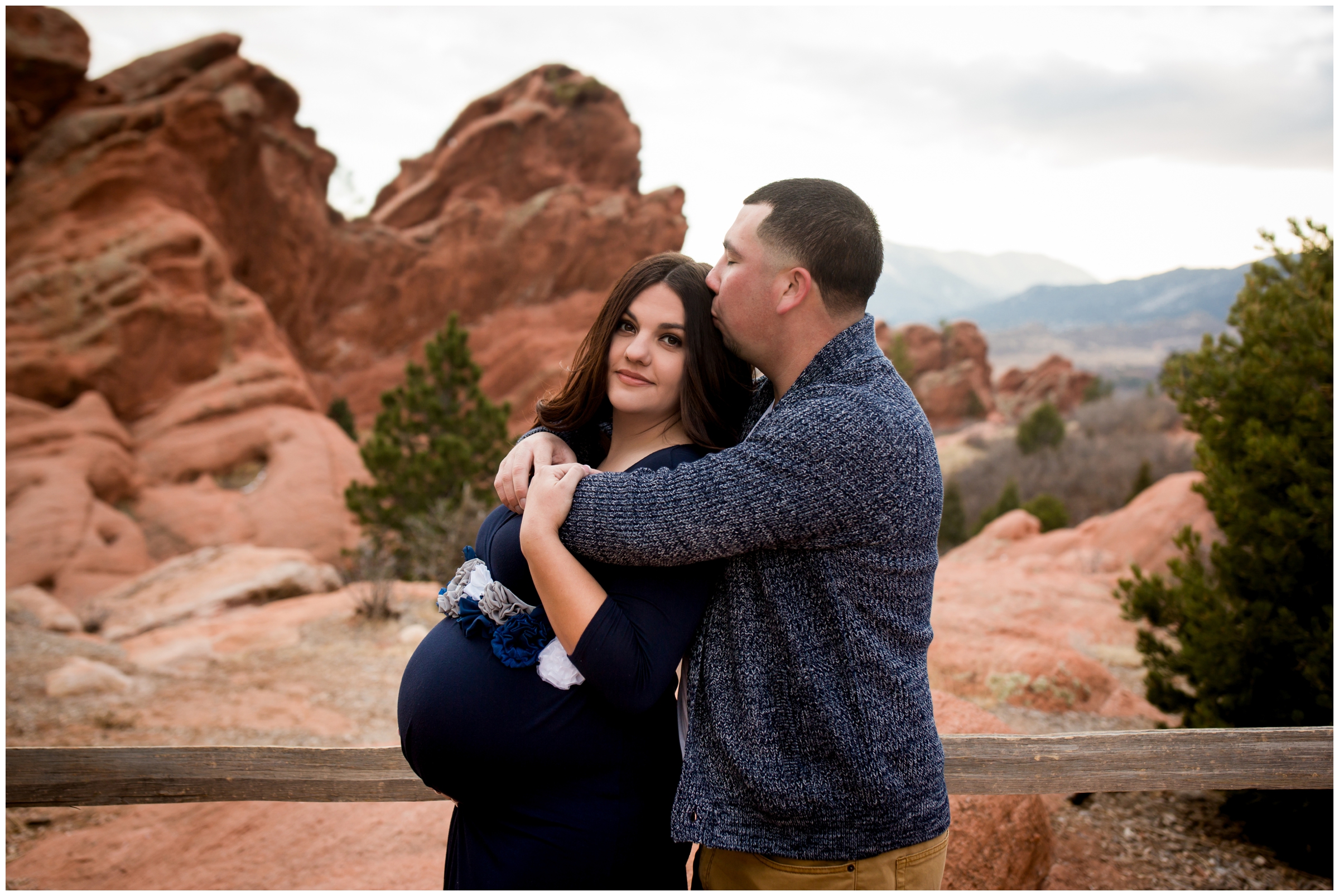 Colorado Springs maternity photography at Garden of the Gods park by award winning Longmont photographer Plum Pretty Photography