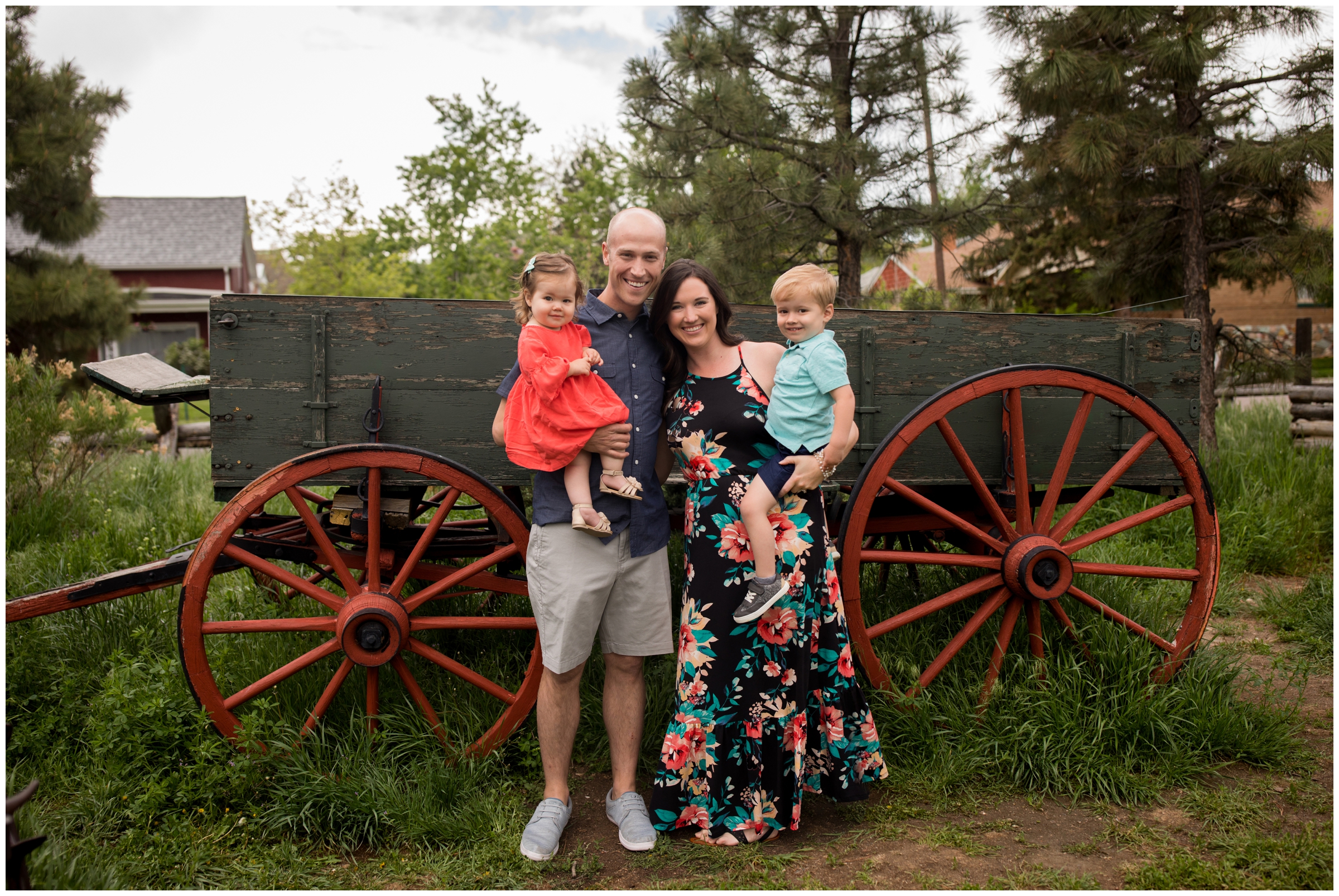 Golden family photos at Golden History Museum by Colorado portrait photographer Plum Pretty Photography