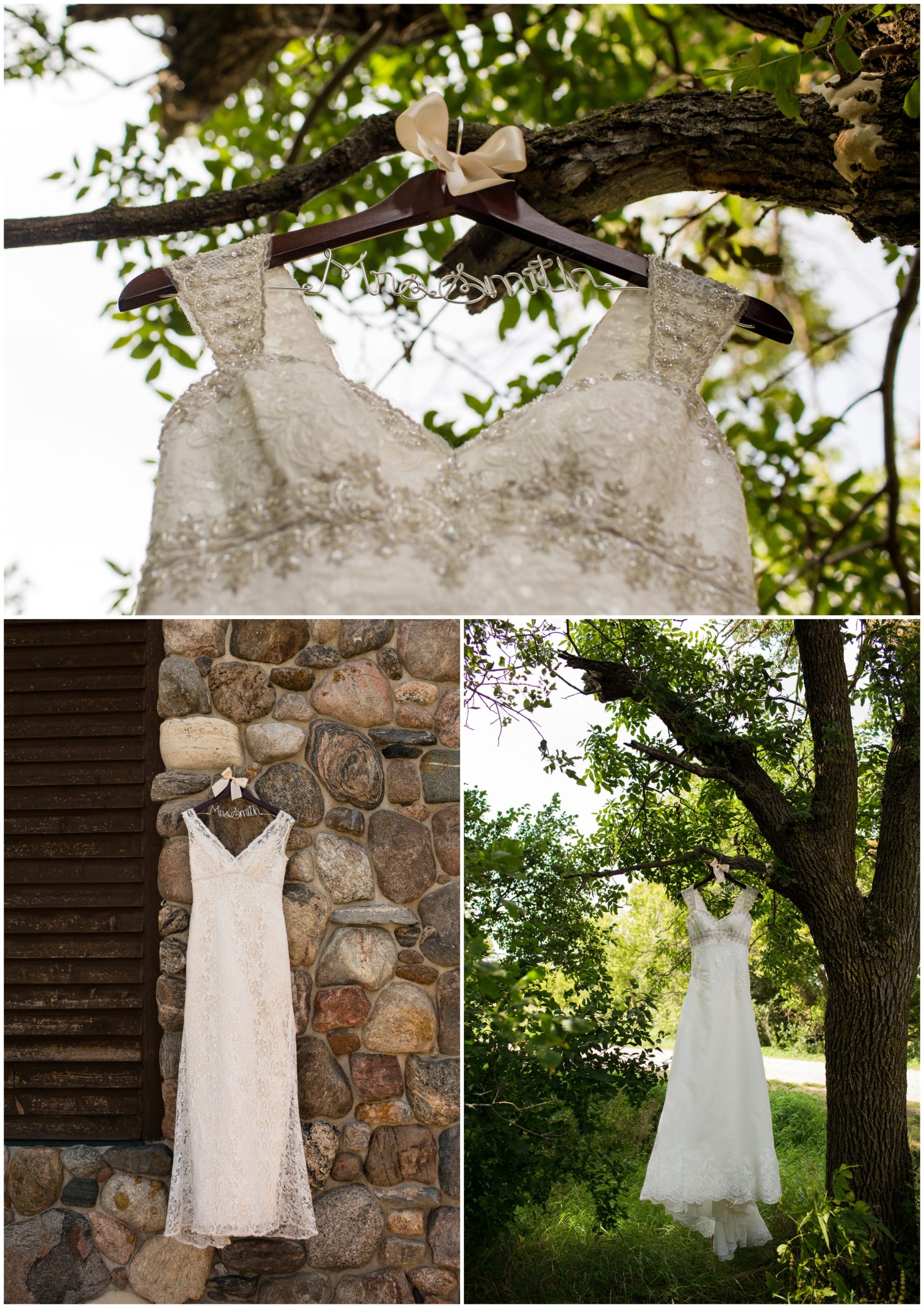 custom bridal hanger with new last name