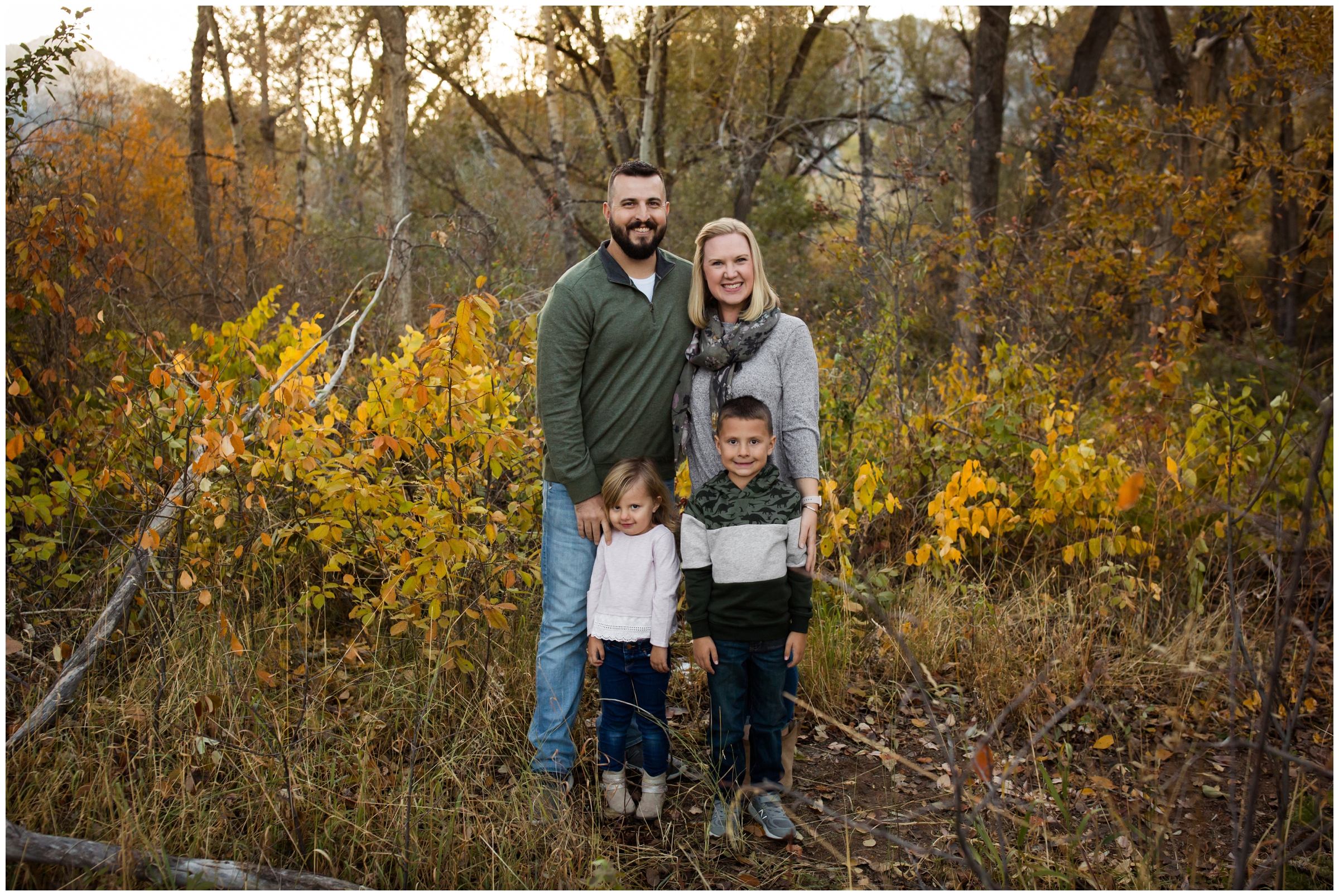 fall family pictures at South Mesa Trail Boulder 