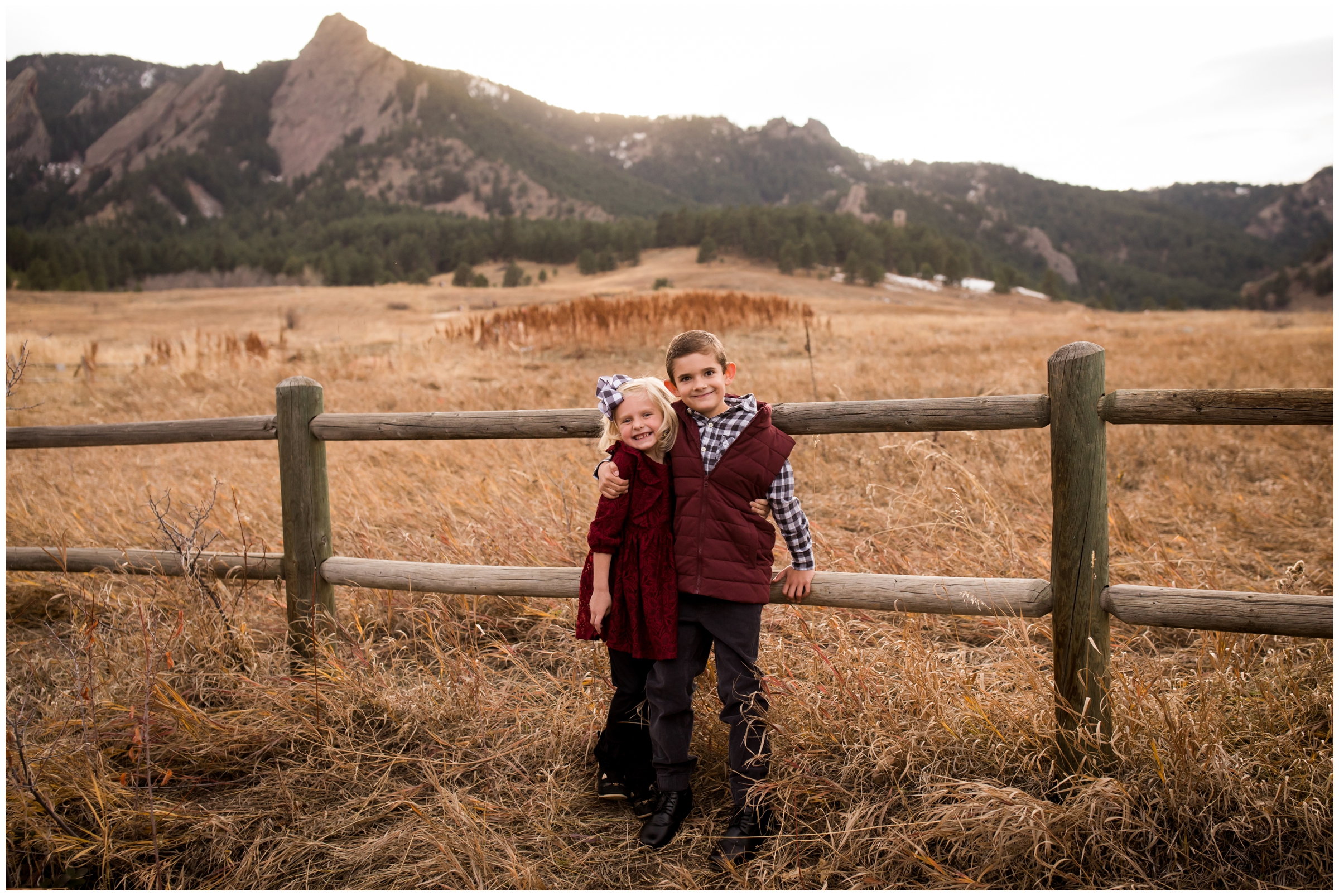 Boulder Colorado children's portraits during fall 