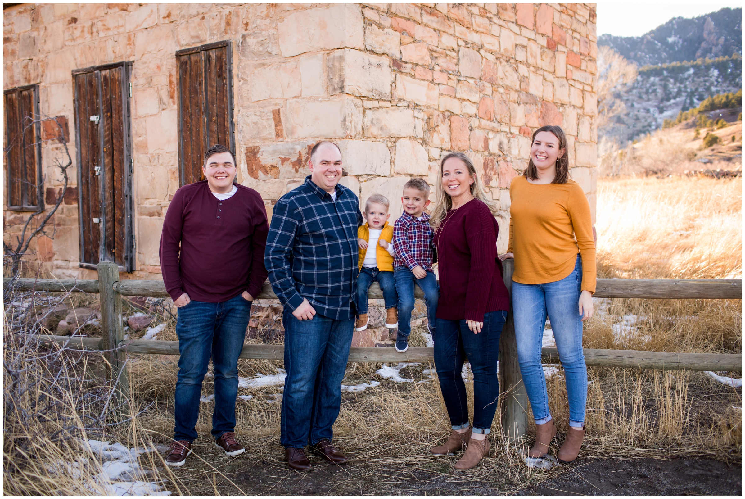 South Mesa Trail Boulder Colorado family pictures 