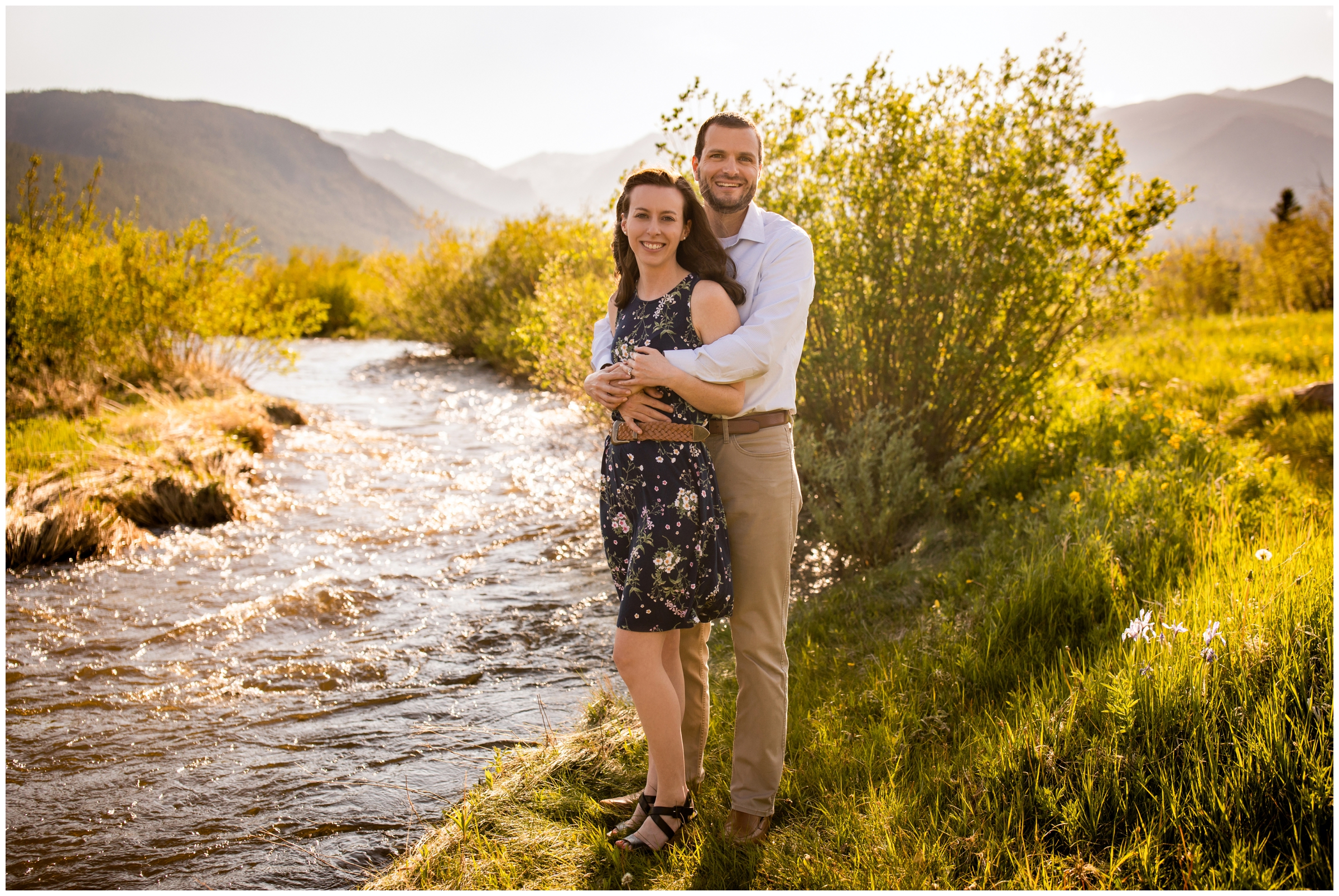 RMNP summer engagement photos at Moraine Park and Sprague Lake by Estes Park Colorado wedding photographer Plum Pretty Photography