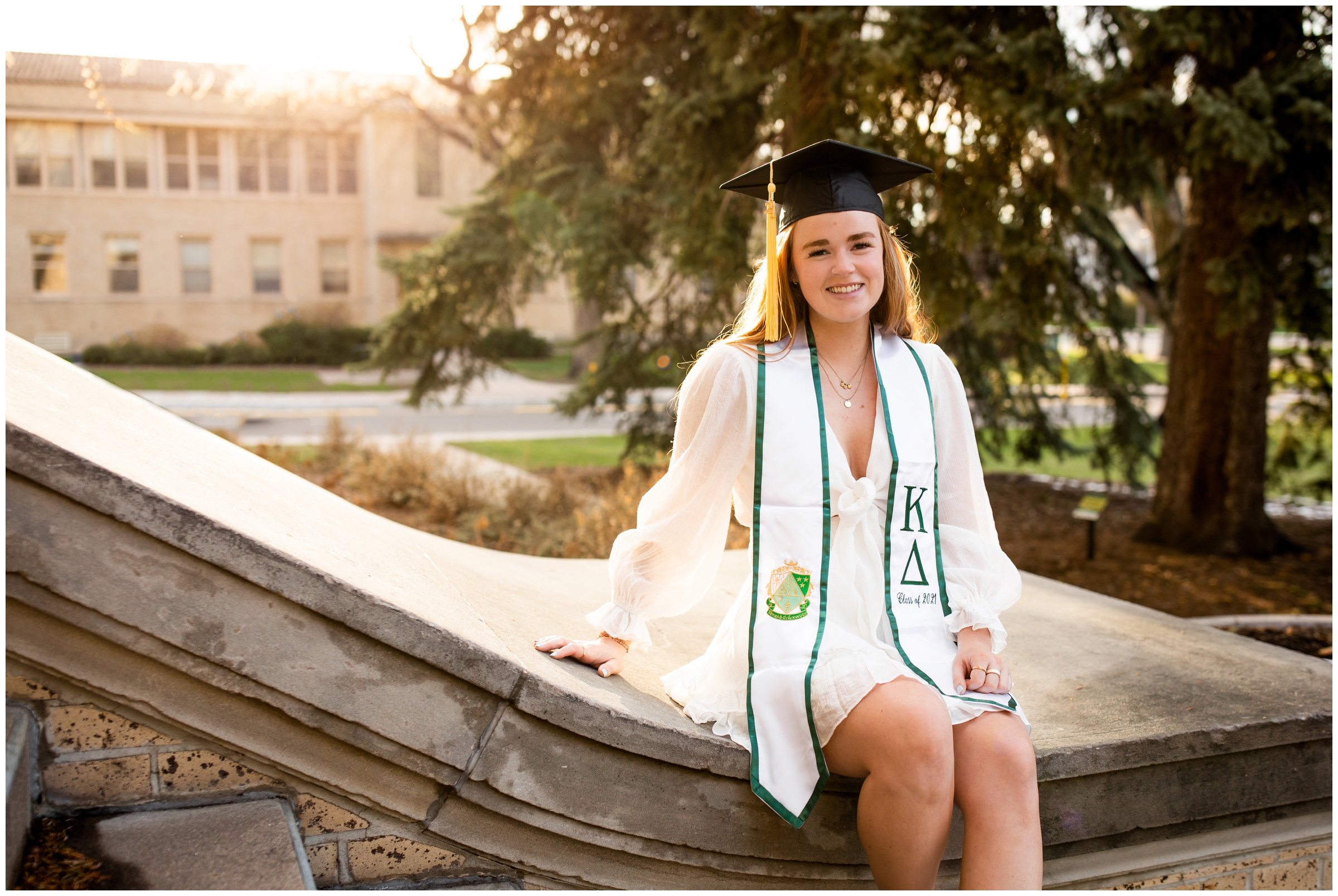 CSU graduation photos at the Oval by Fort Collins senior photographer Plum Pretty Photography