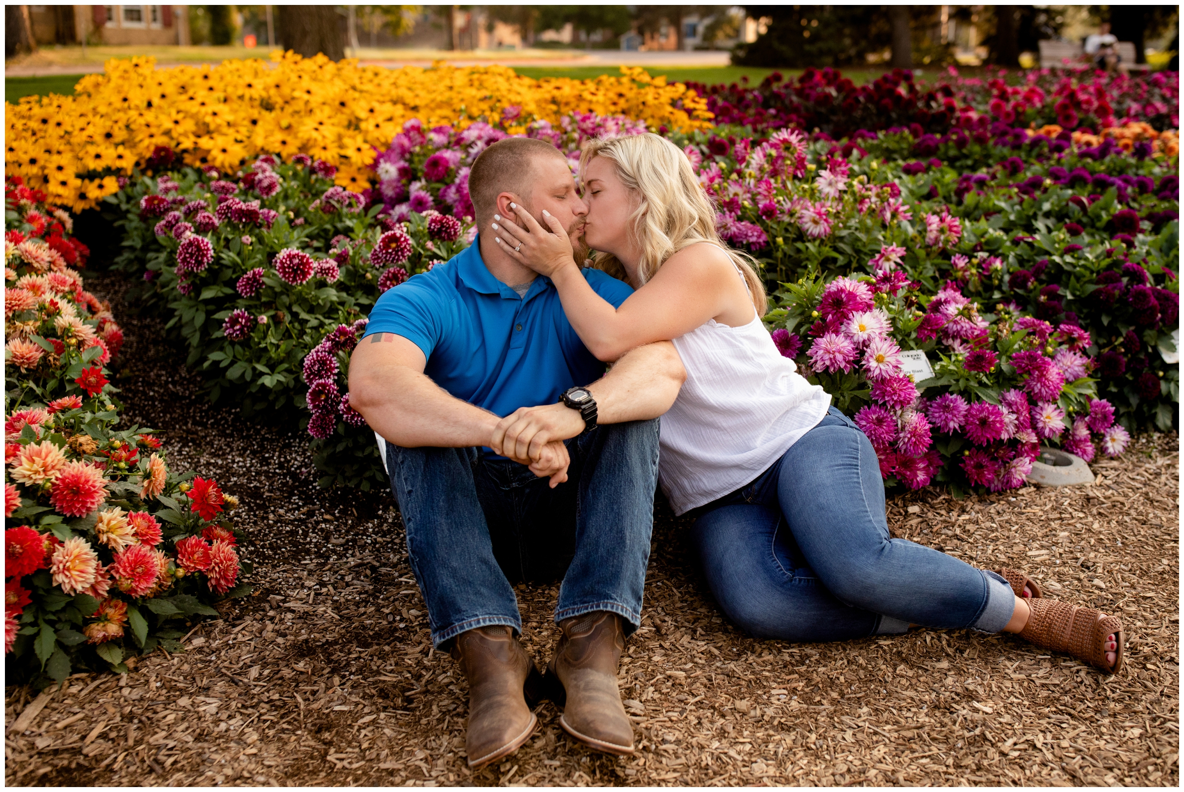 CSU trial gardens couple's photo session 