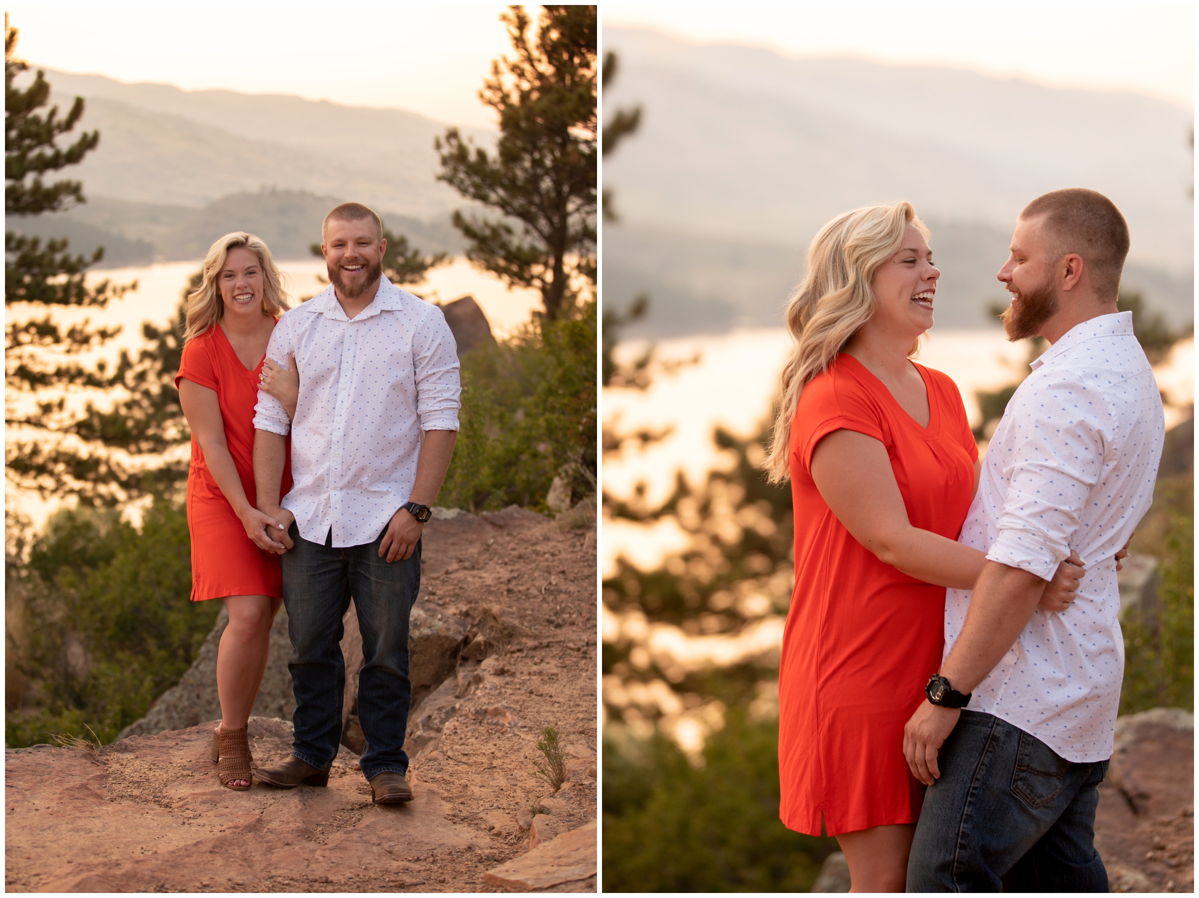 Fort Collins engagement portraits at Rotary Park Horsetooth Reservoir 