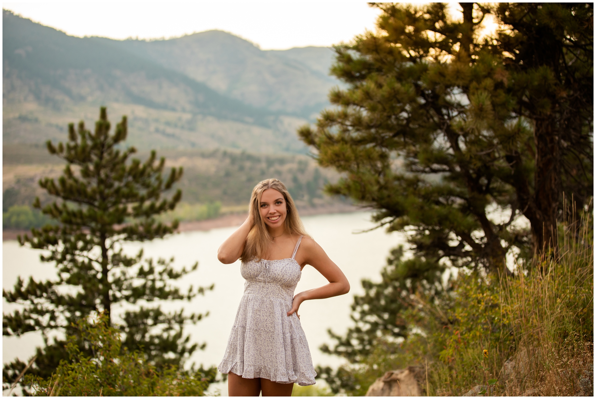 Fort Collins senior pictures at the Old Firehouse Alley and Horsetooth Reservoir by Colorado portrait photographer Plum Pretty Photography 