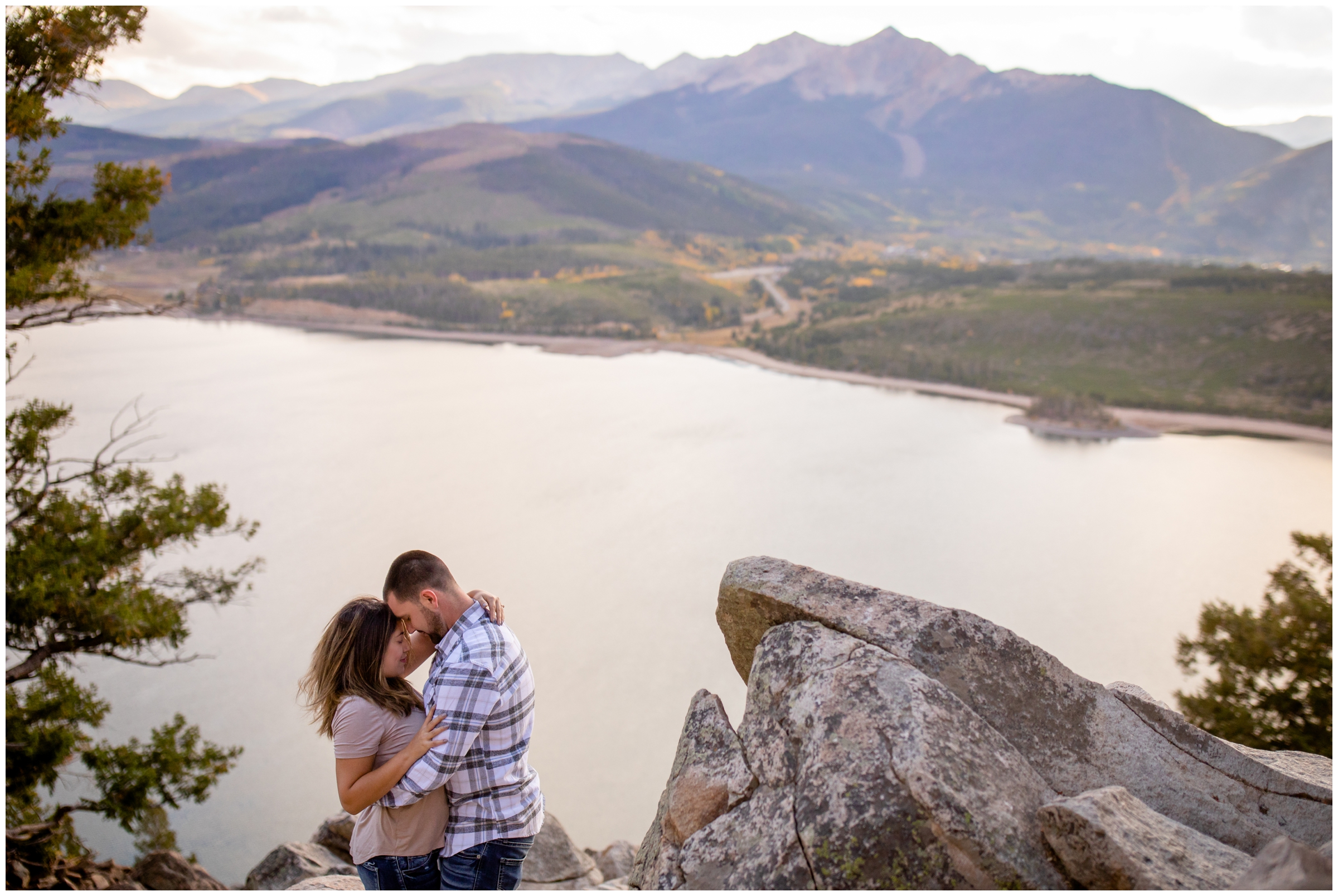 mountain engagement portraits at Sapphire Point Overlook by Plum Pretty Photography 