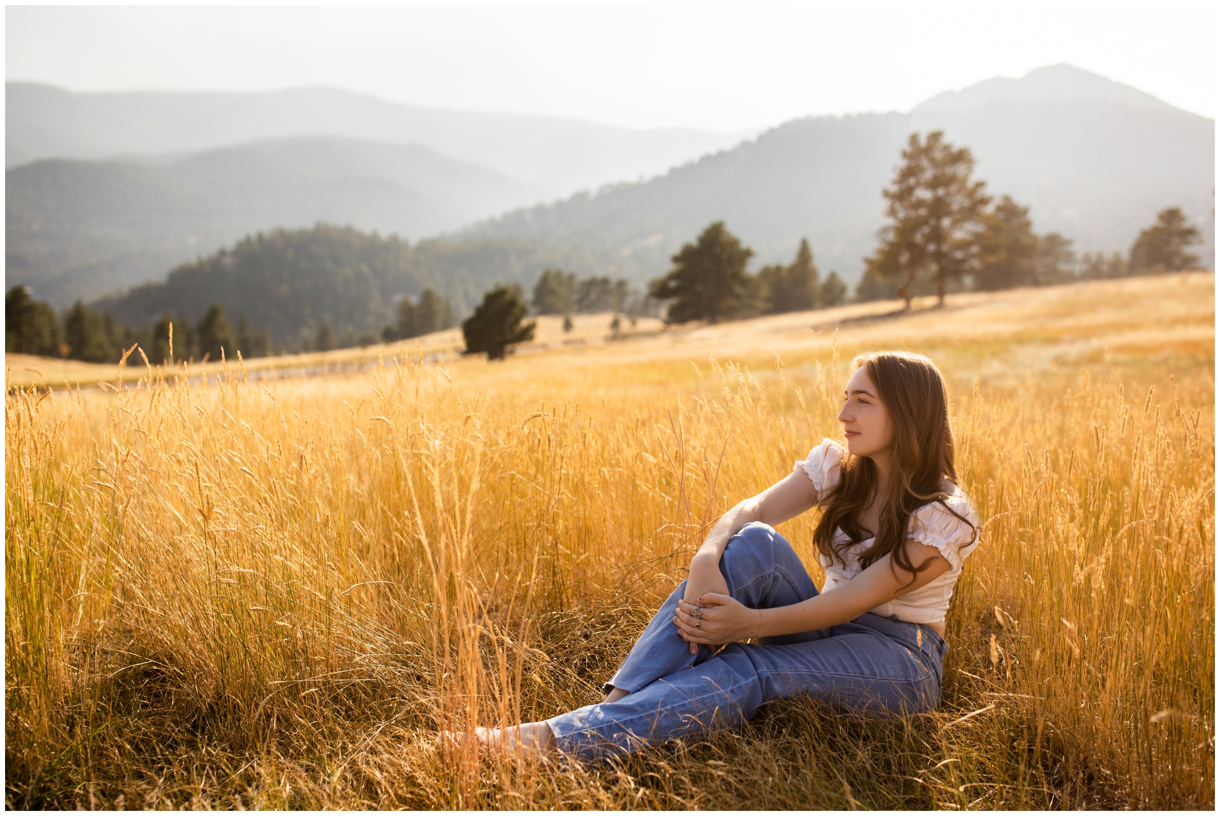 Colorado mountain senior portraits at Betasso Preserve in Boulder