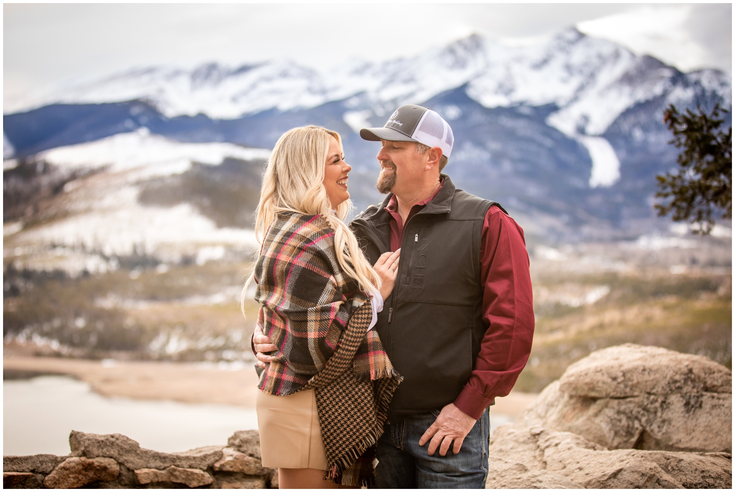 couple's photos at Sapphire Point in Breckenridge Colorado 