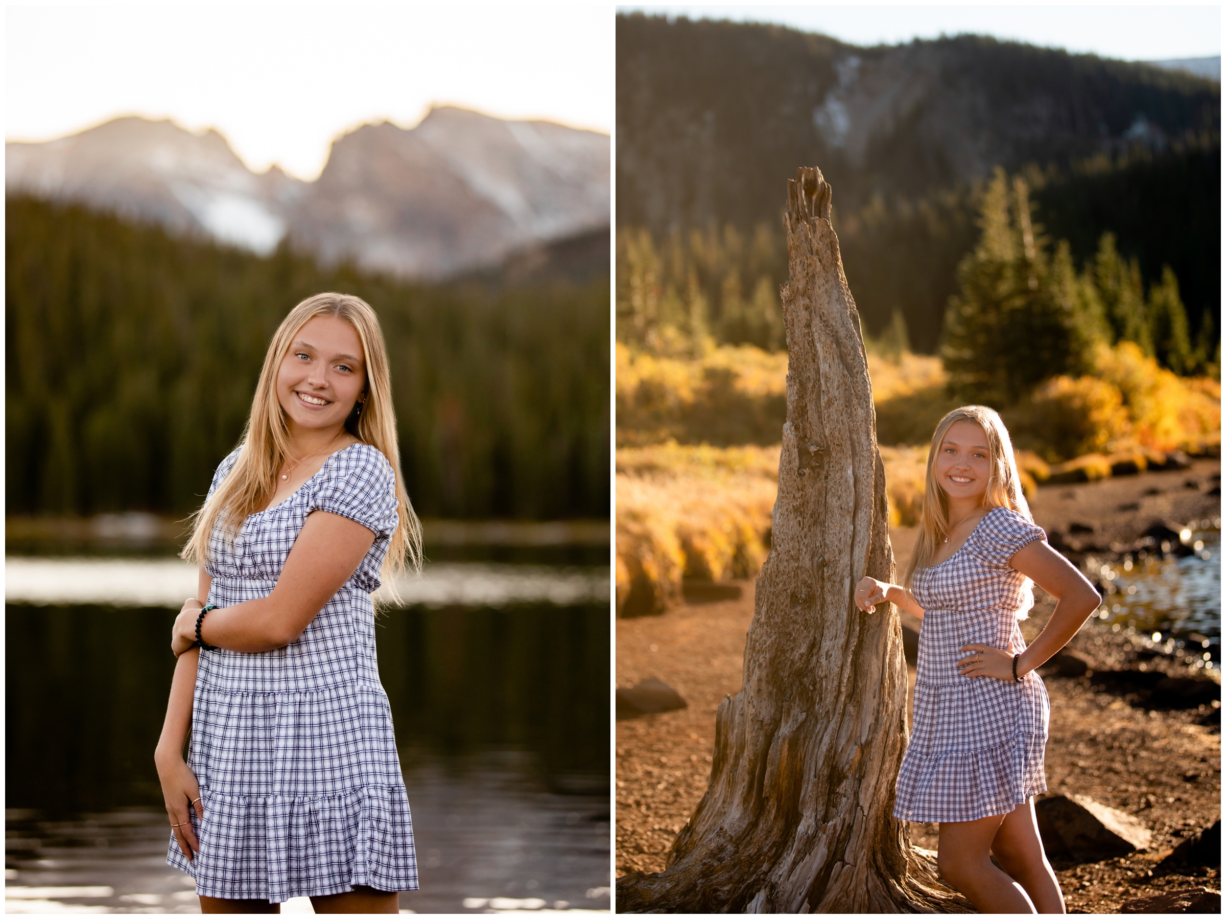 Brainard Lake photo session by Colorado mountain senior photographer Plum Pretty Photography