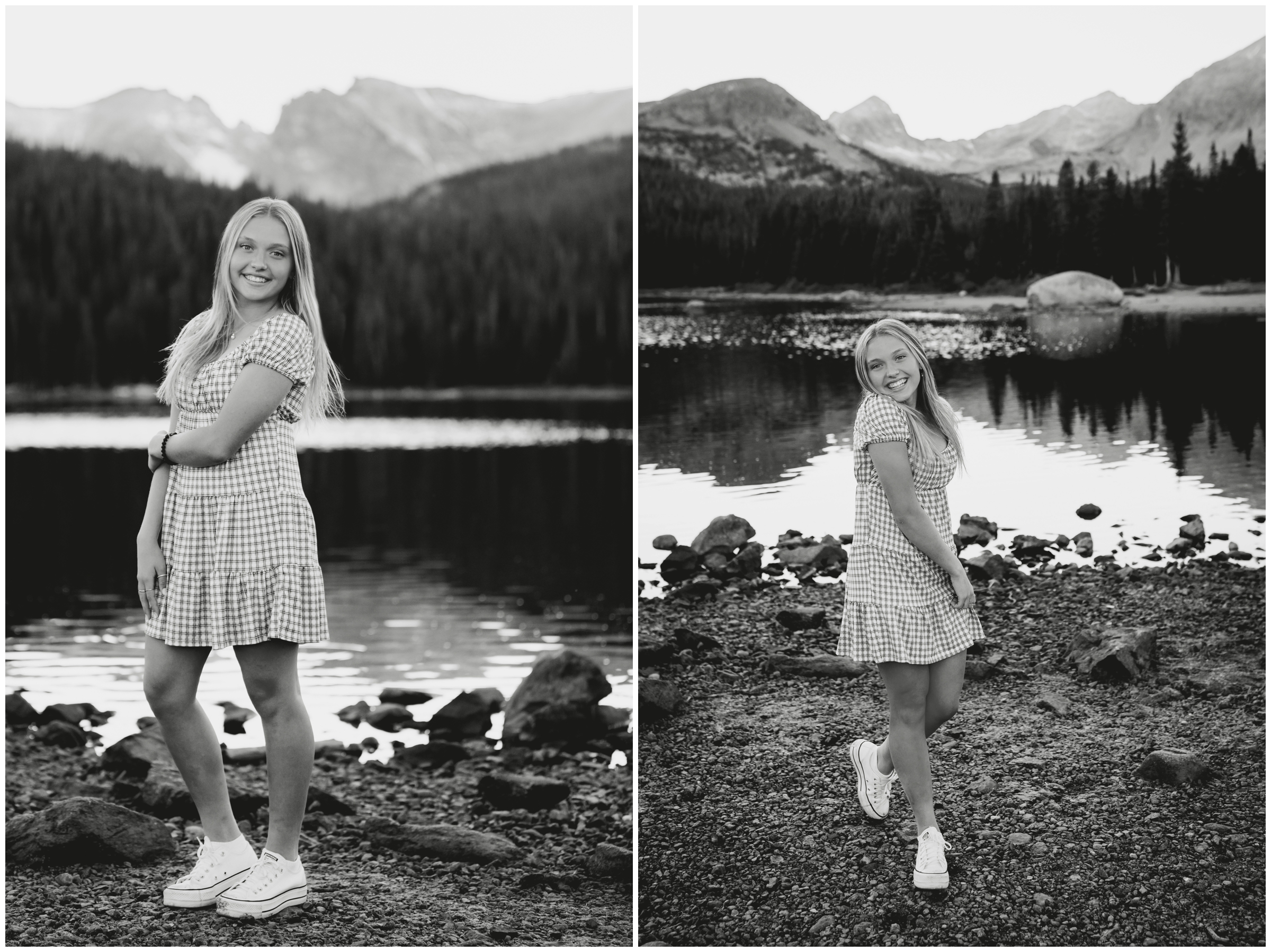 Brainard Lake photo session by Colorado mountain senior photographer Plum Pretty Photography