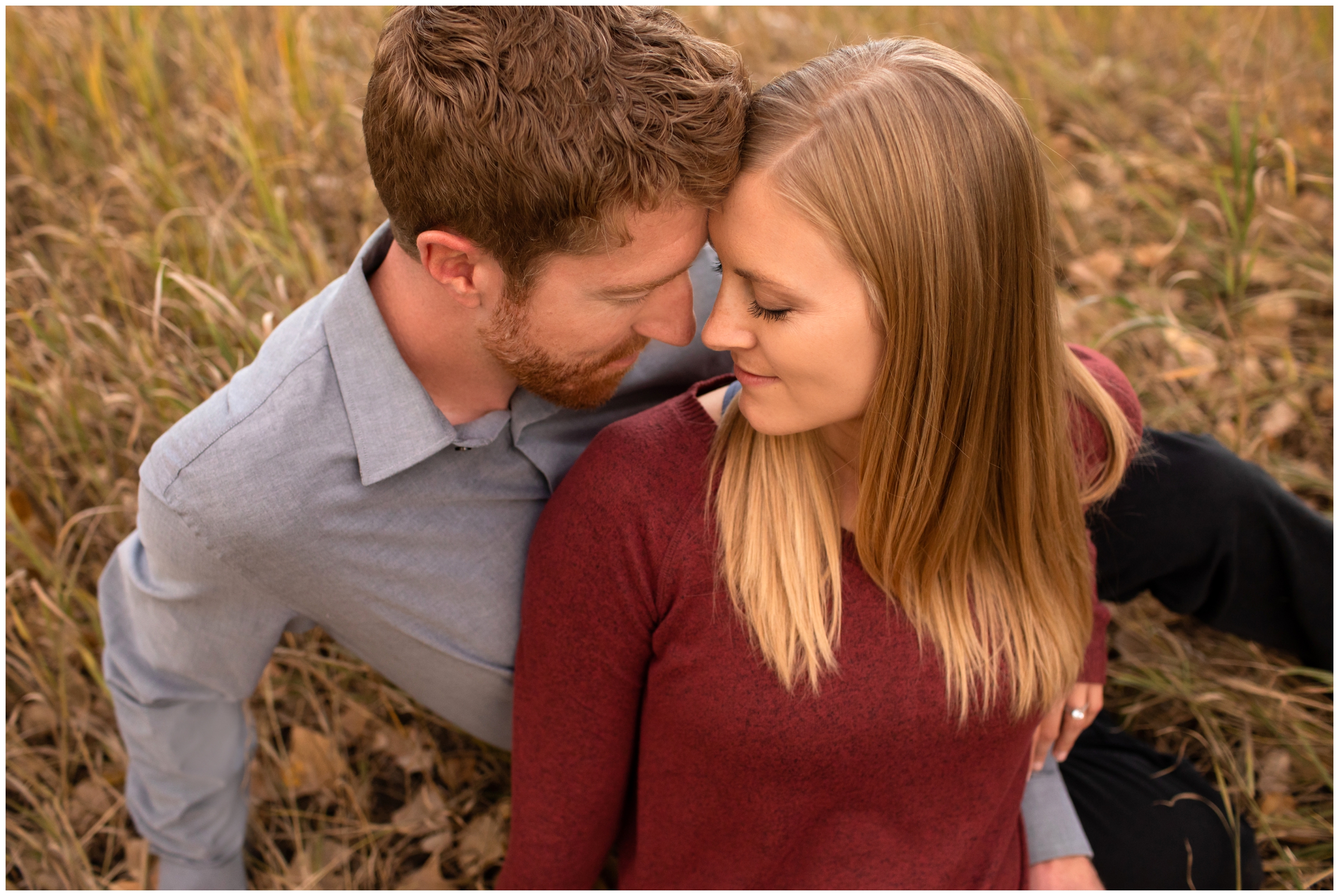 fall Fort Collins engagement photography at River Bend Ponds by Colorado photographer Plum Pretty Photography