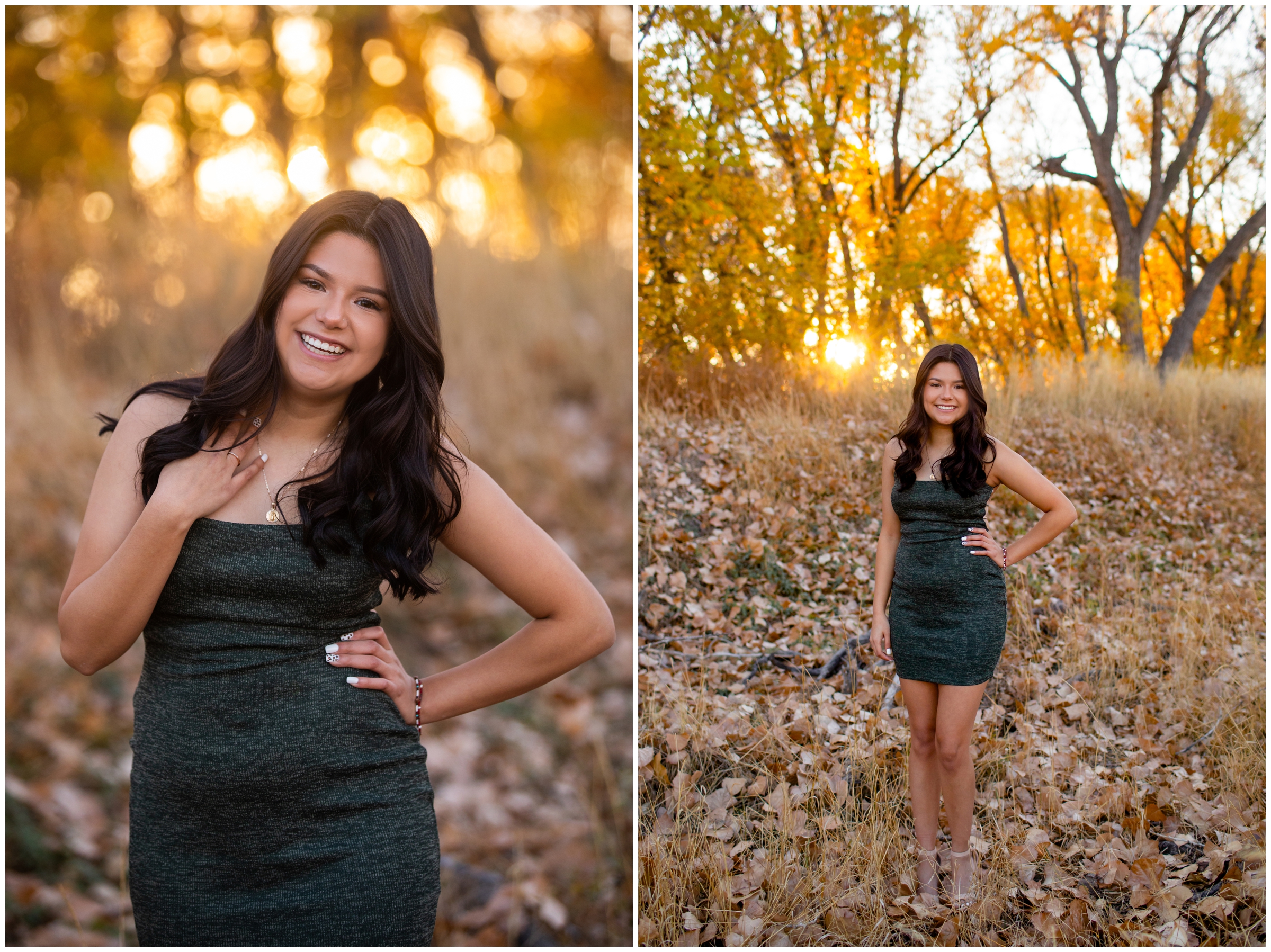 Golden Ponds Colorado portrait session during fall by Longmont senior photographers Plum Pretty Photography 