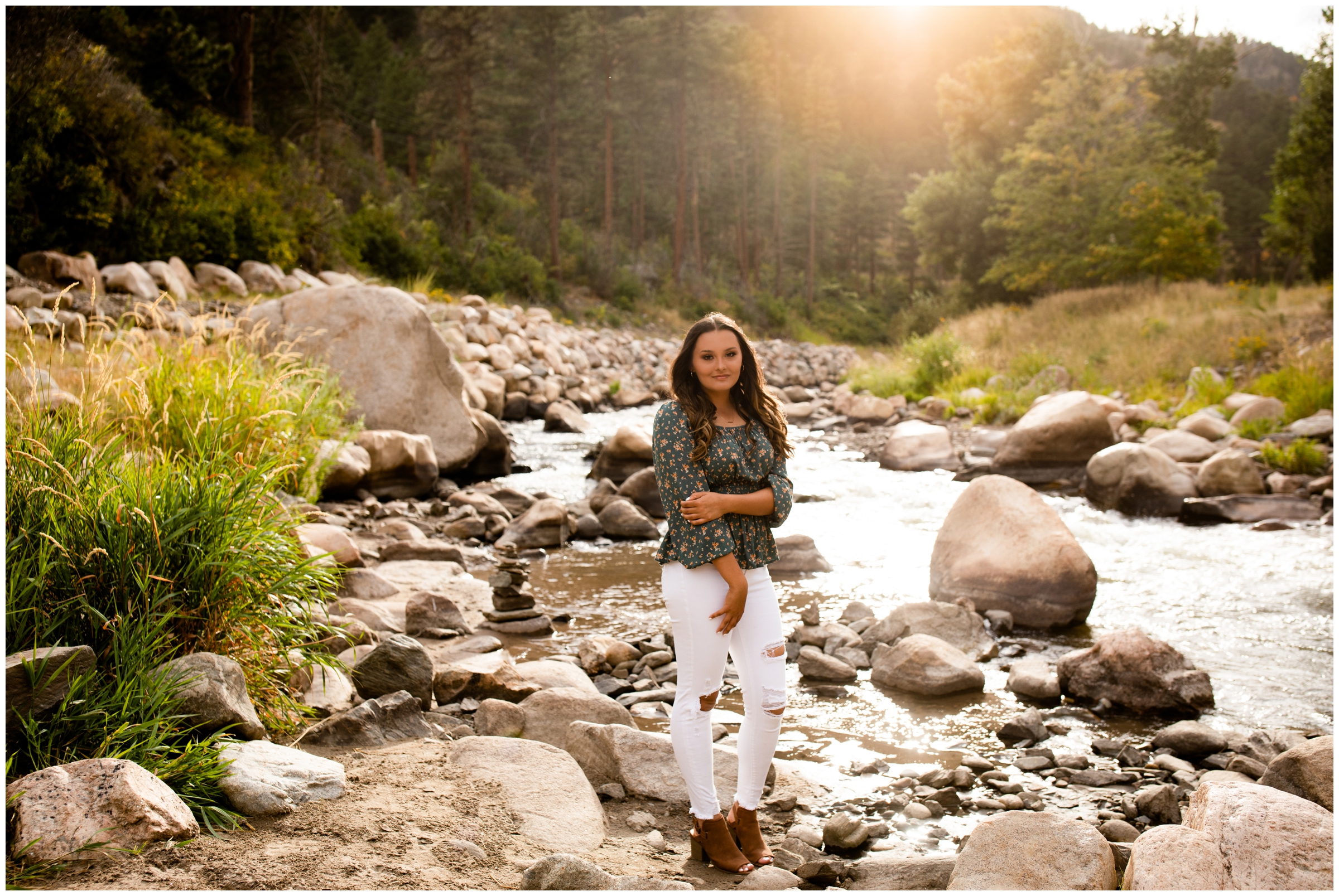 river senior pictures in Loveland Colorado 