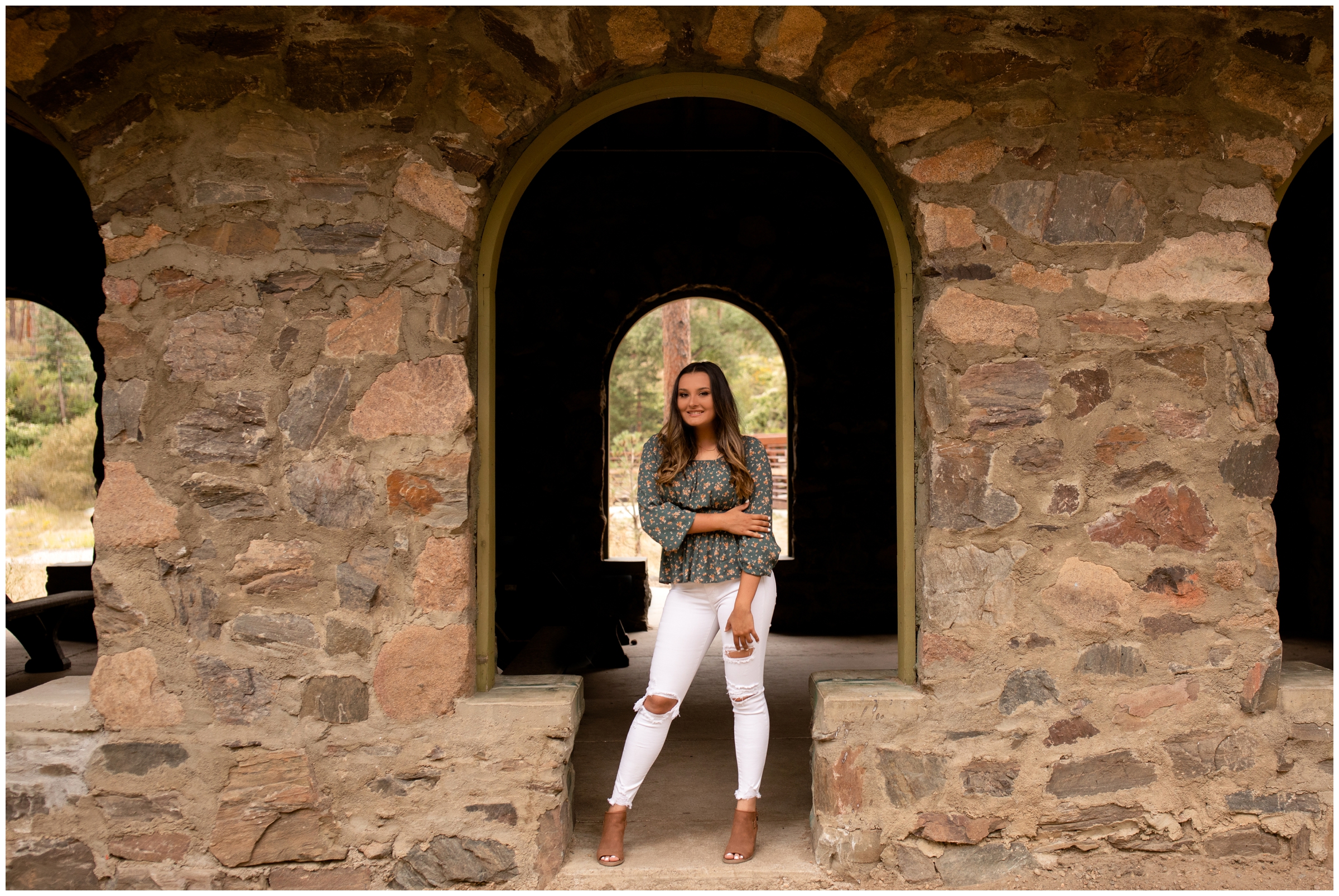 Colorado high school graduation portraits at Viestenz-Smith mountain park