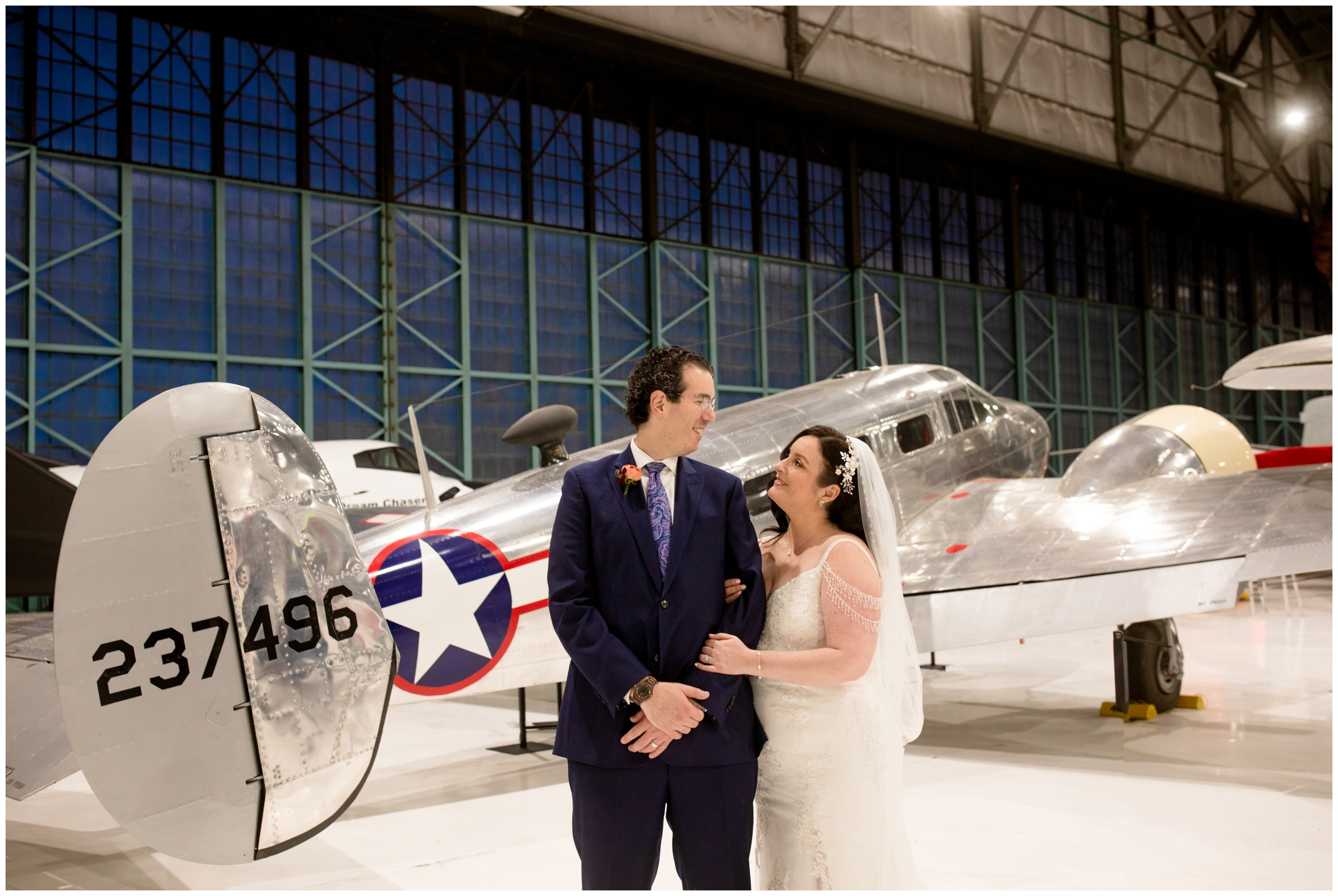 Wings over the Rockies wedding photos by Denver Colorado photographer Plum Pretty Photography