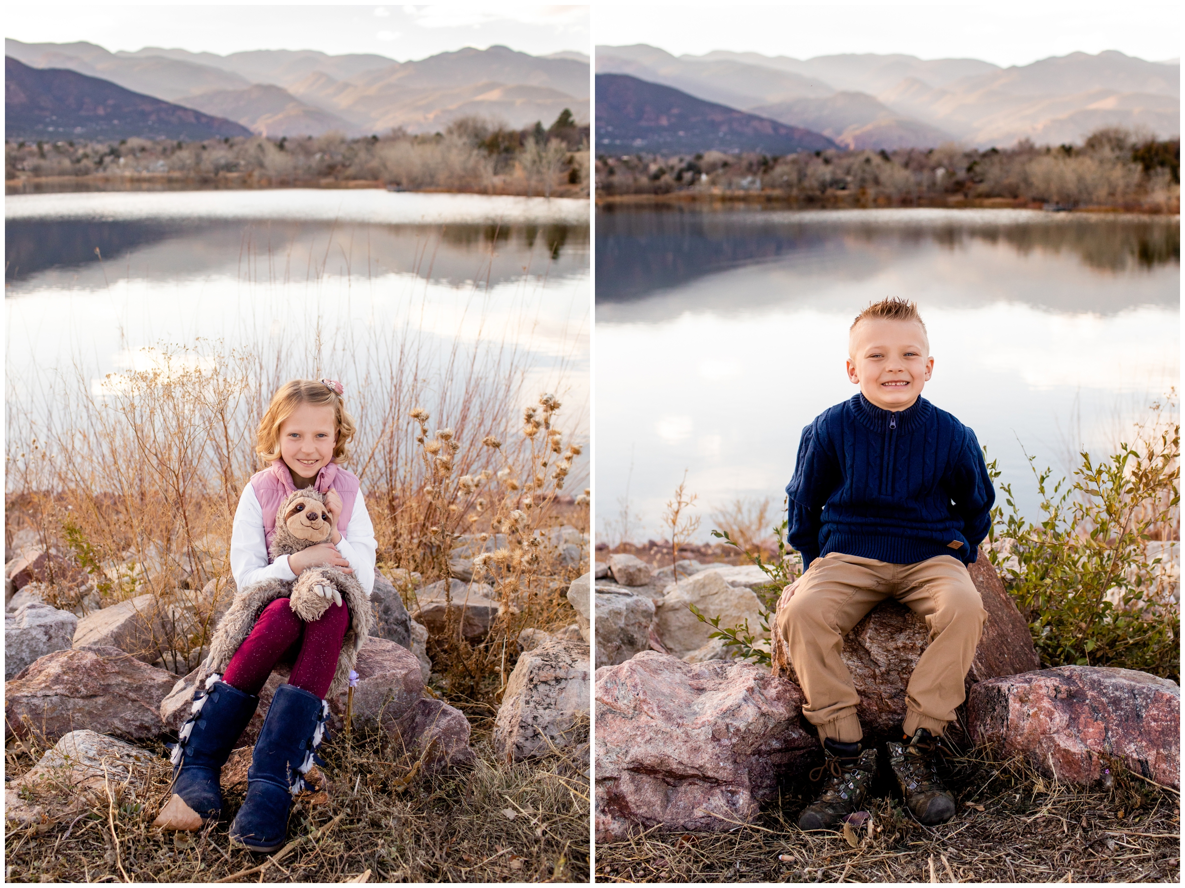 Colorado Springs family photos during fall by CO portrait photographer Plum Pretty Photography