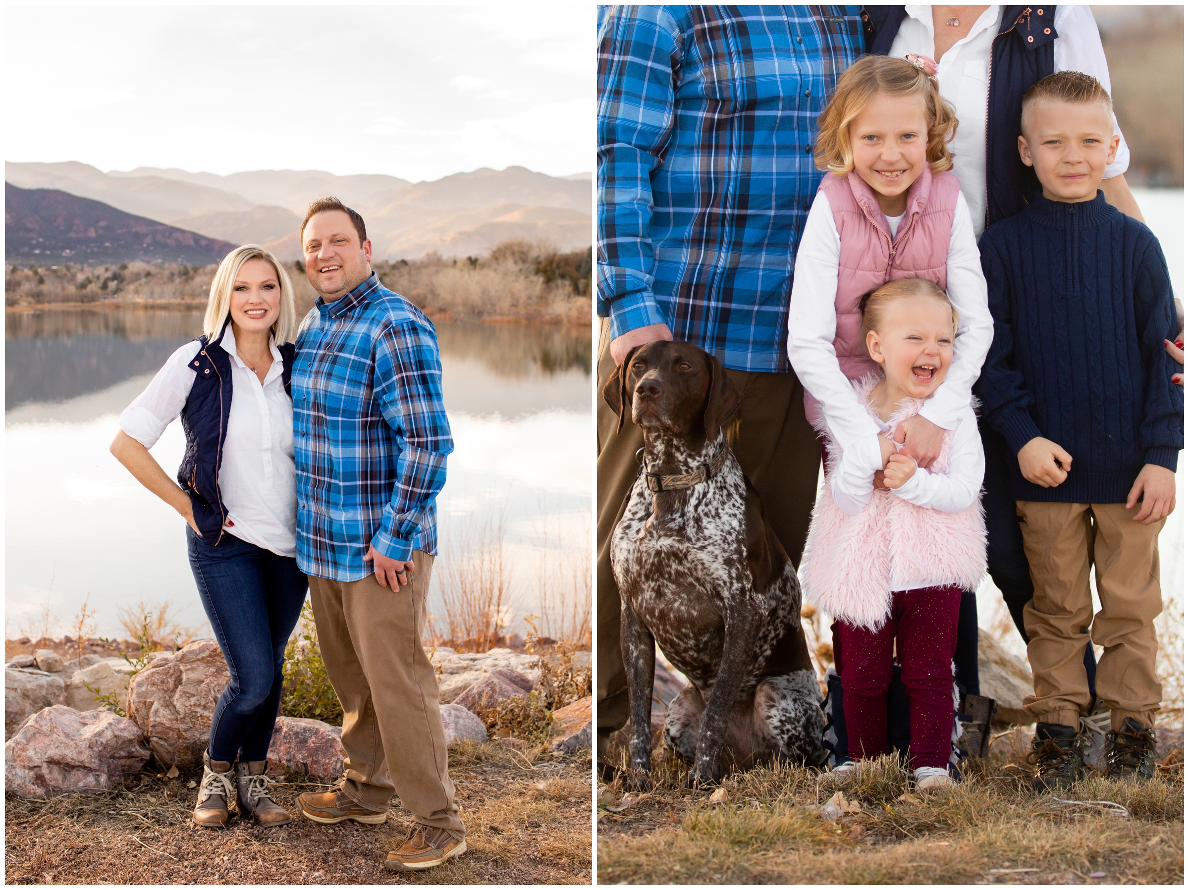 Colorado Springs family photos during fall by CO portrait photographer Plum Pretty Photography