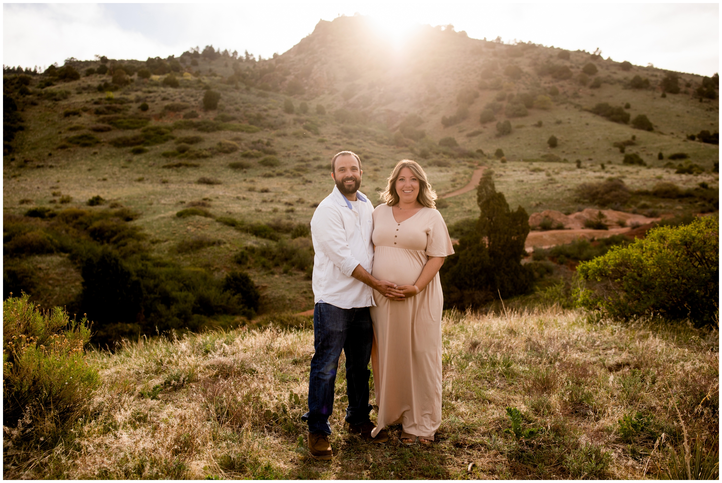 spring maternity portraits inspiration in morrison Colorado 