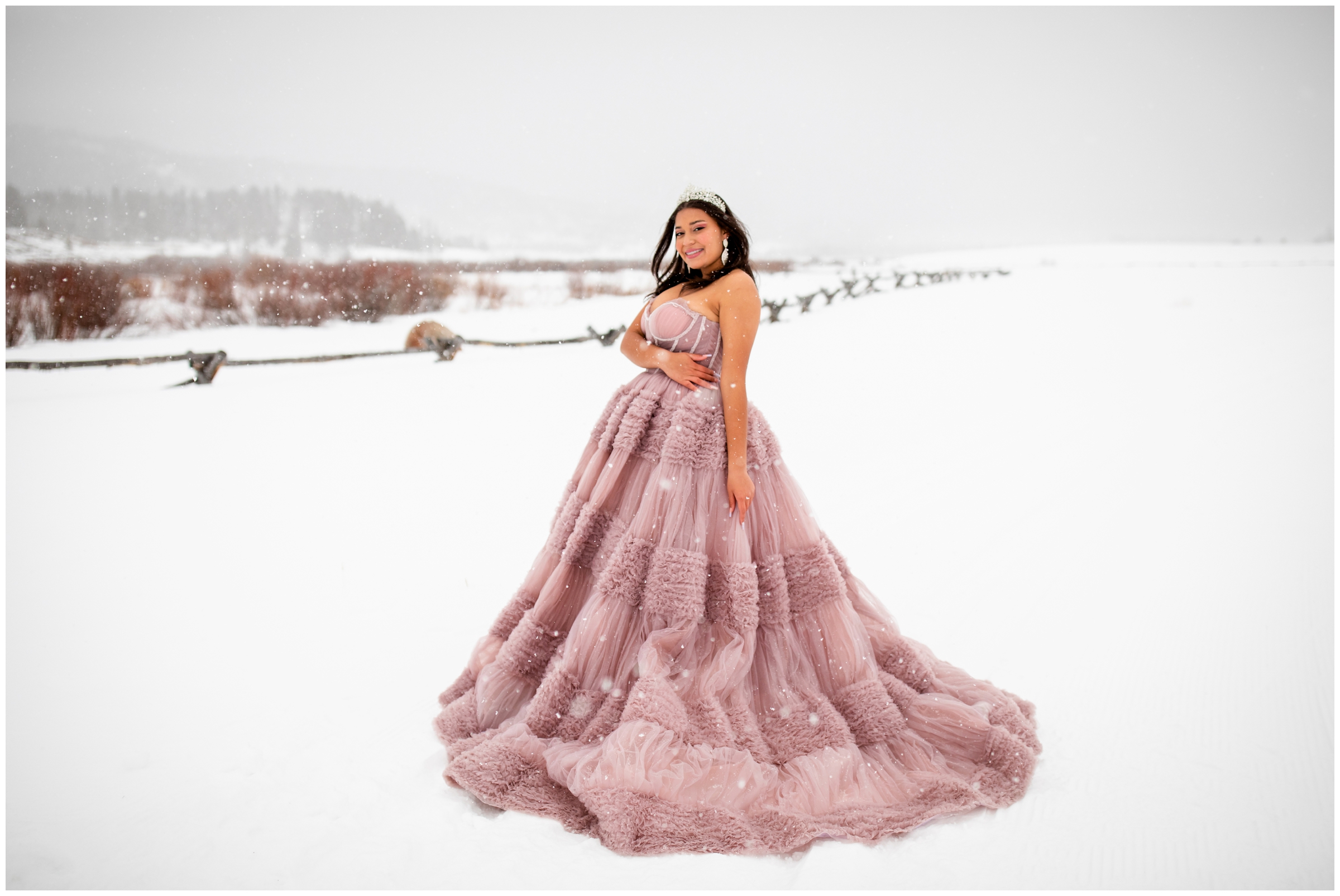 snowy high school pictures in the mountains of Winter Park CO