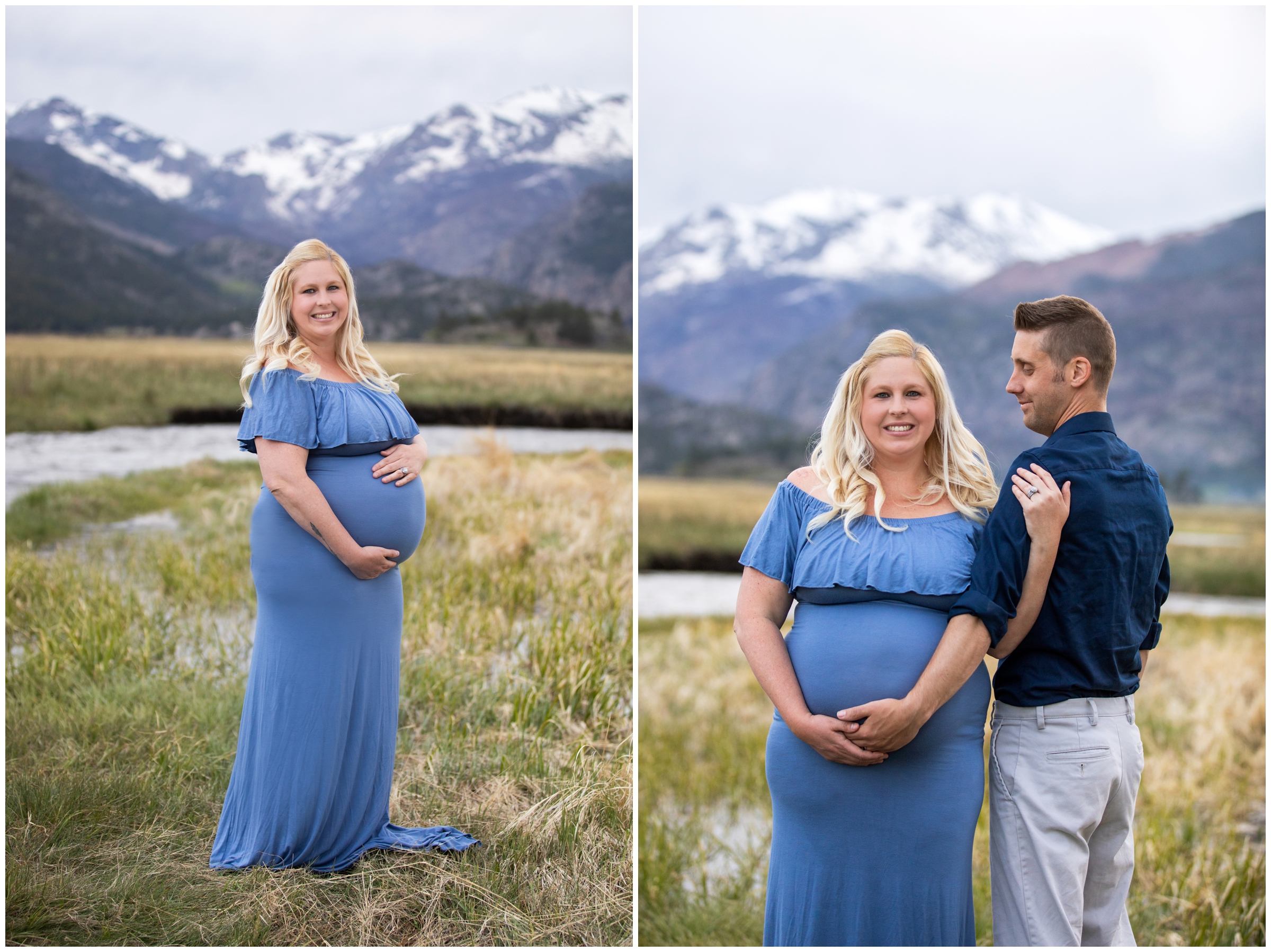 Colorado maternity portraits in Rocky Mountain National Park by Estes Park photographer Plum Pretty Photography 