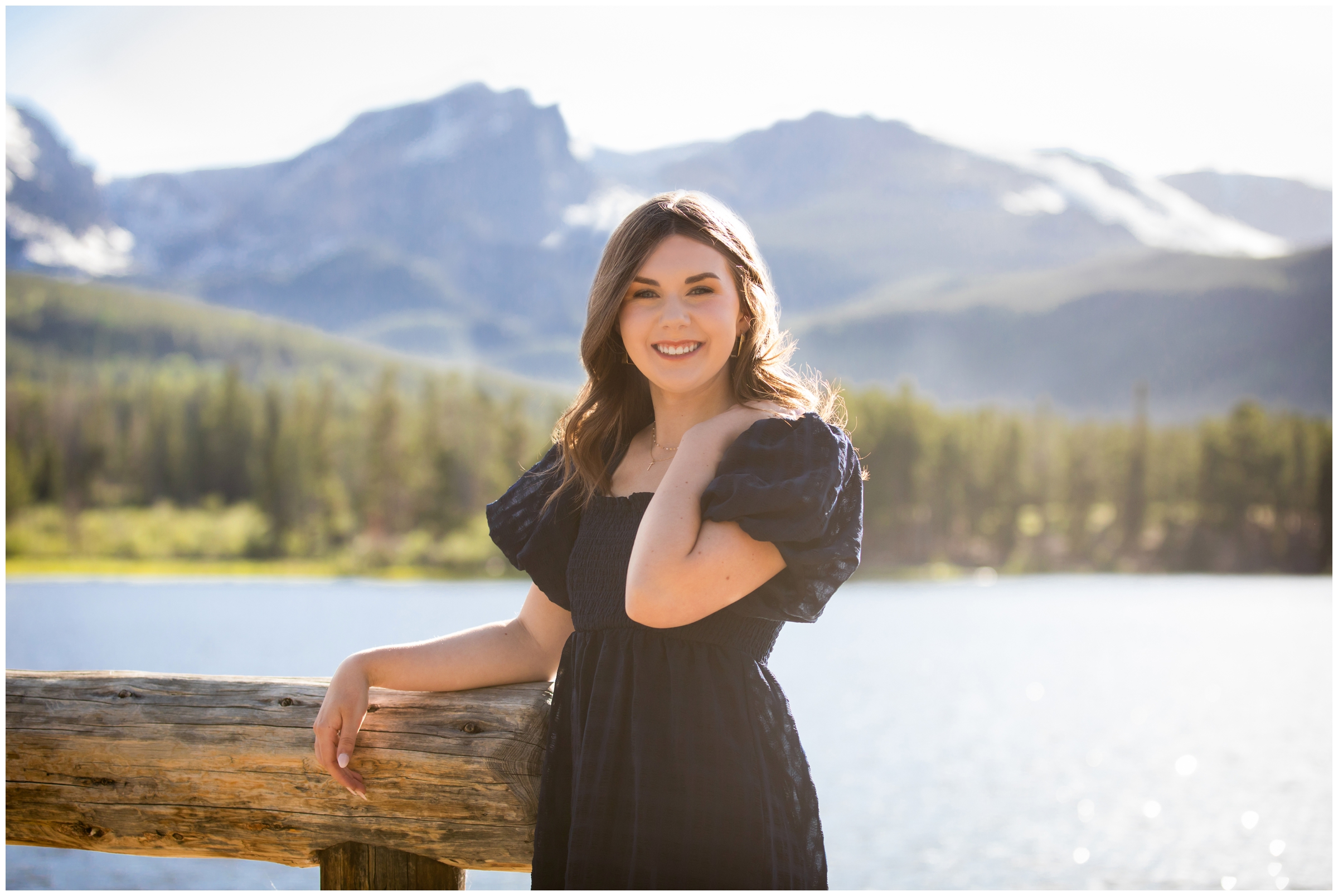 mountain senior portraits in Estes Park by Colorado photographer Plum Pretty Photos