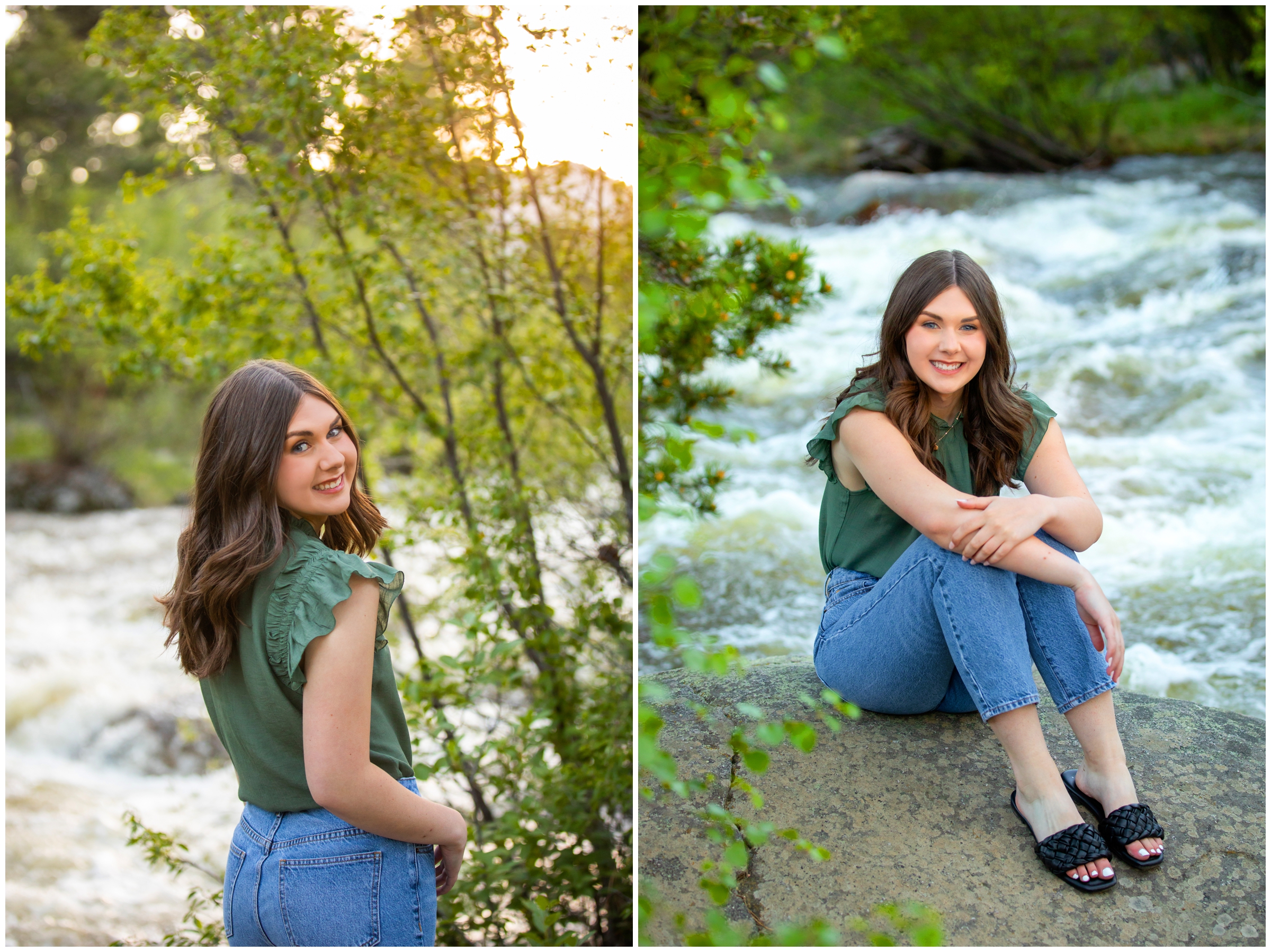 Estes Park senior pictures at Sprague Lake and Moraine Park in RMNP by Colorado portrait photographer Plum Pretty Photography