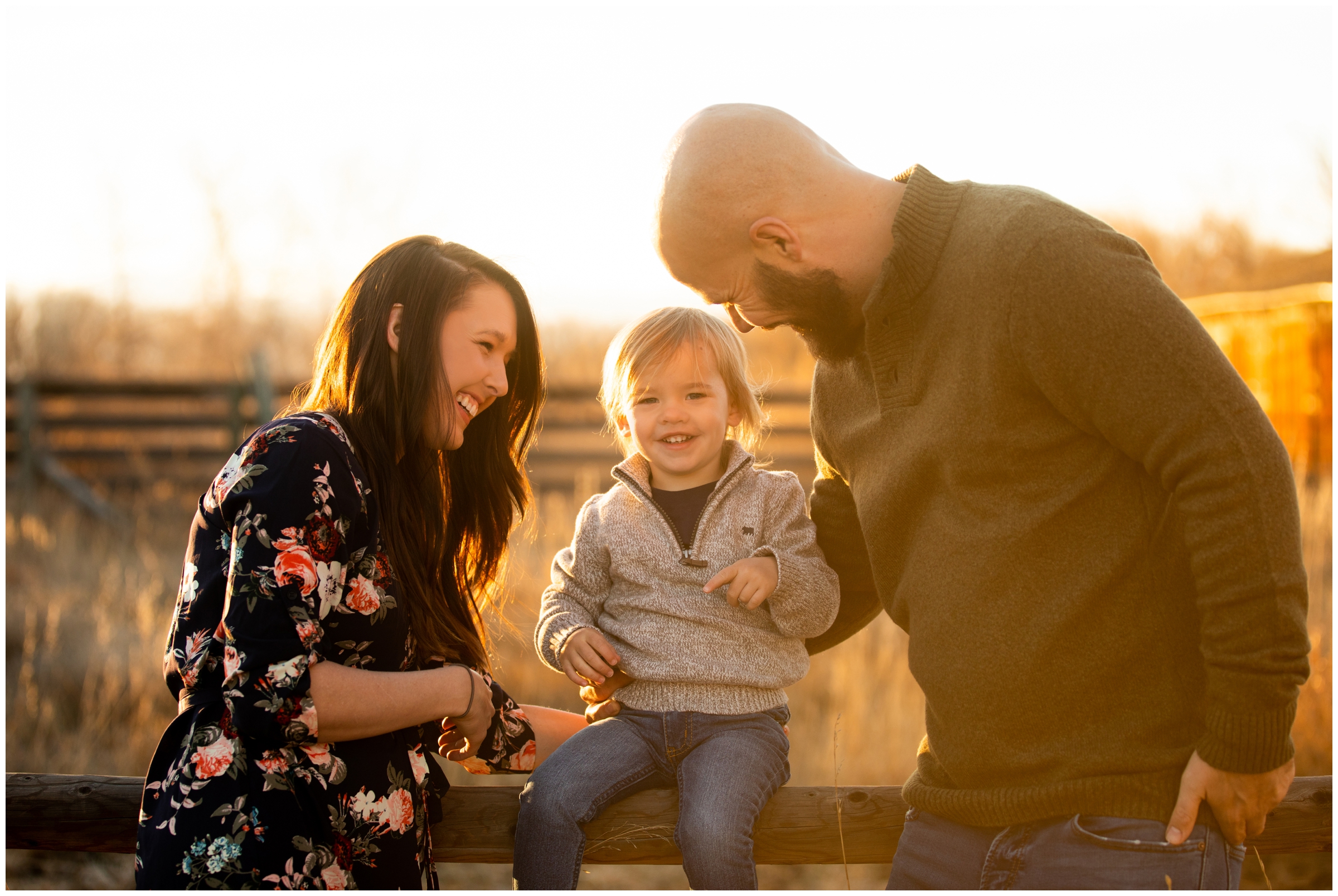 candid family pictures in Longmont Colorado during fall 