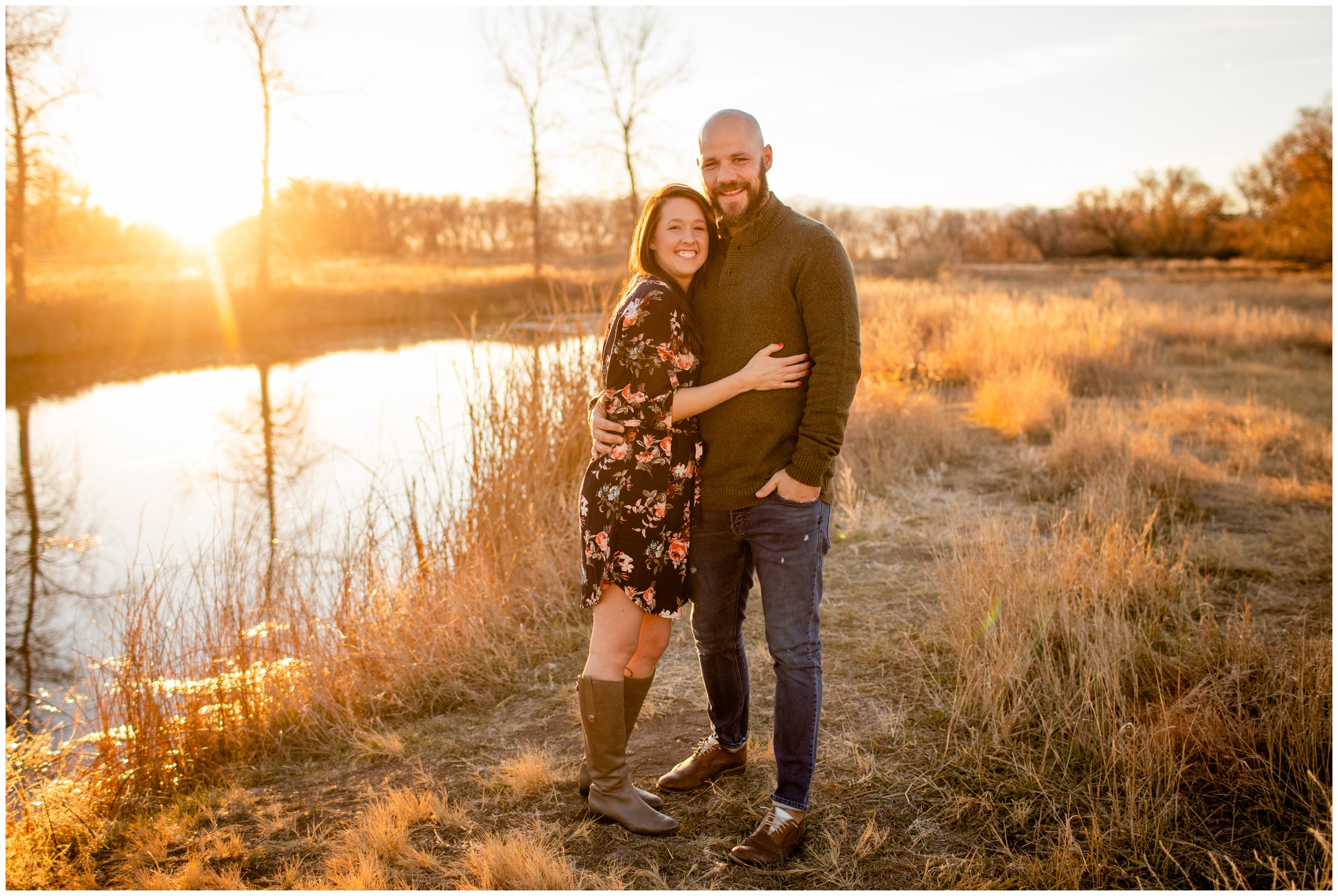couple's portraits at Sandstone Ranch in northern Colorado