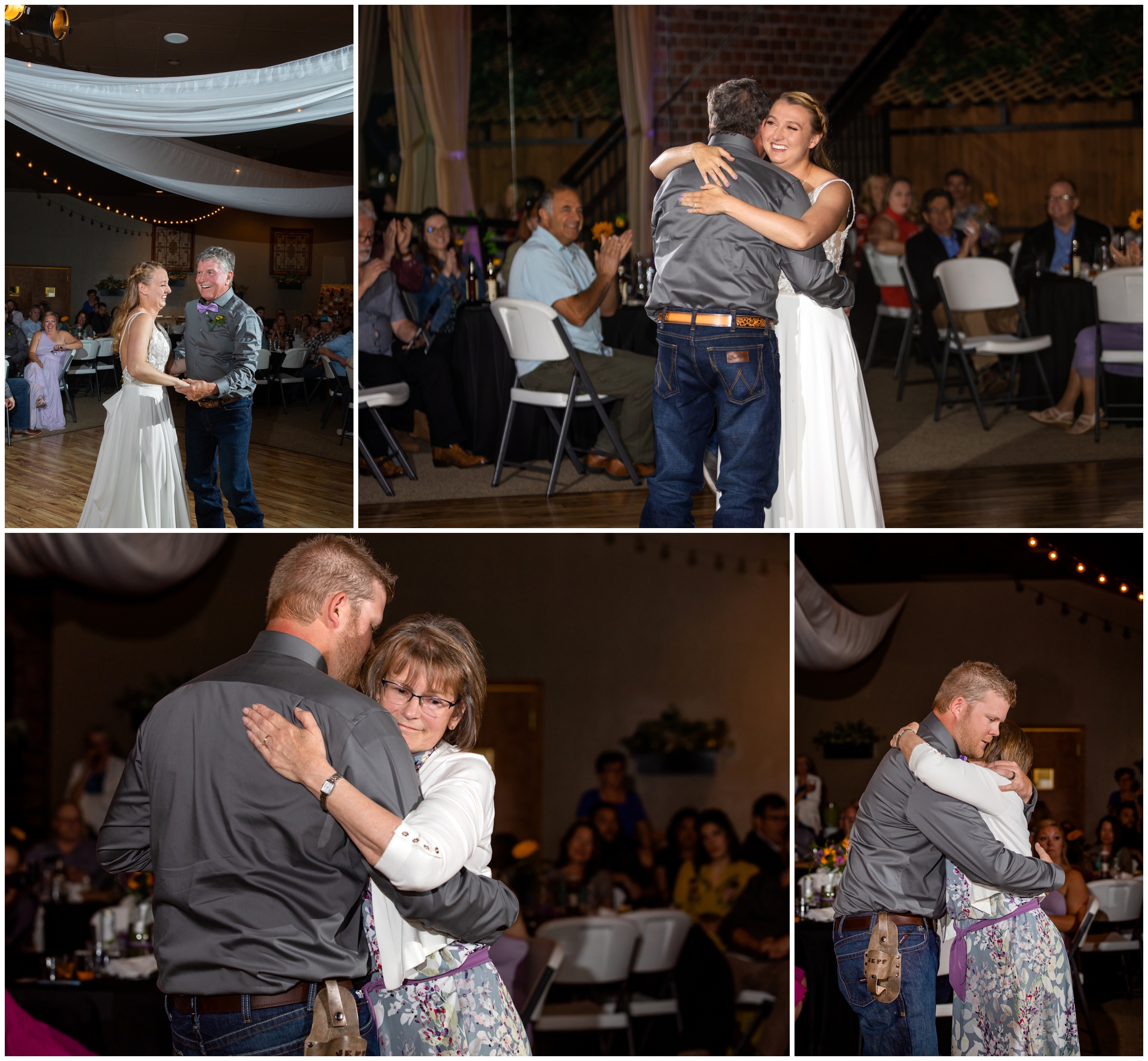 father daughter and mother son dances at the Garden Room in Loveland Colorado 