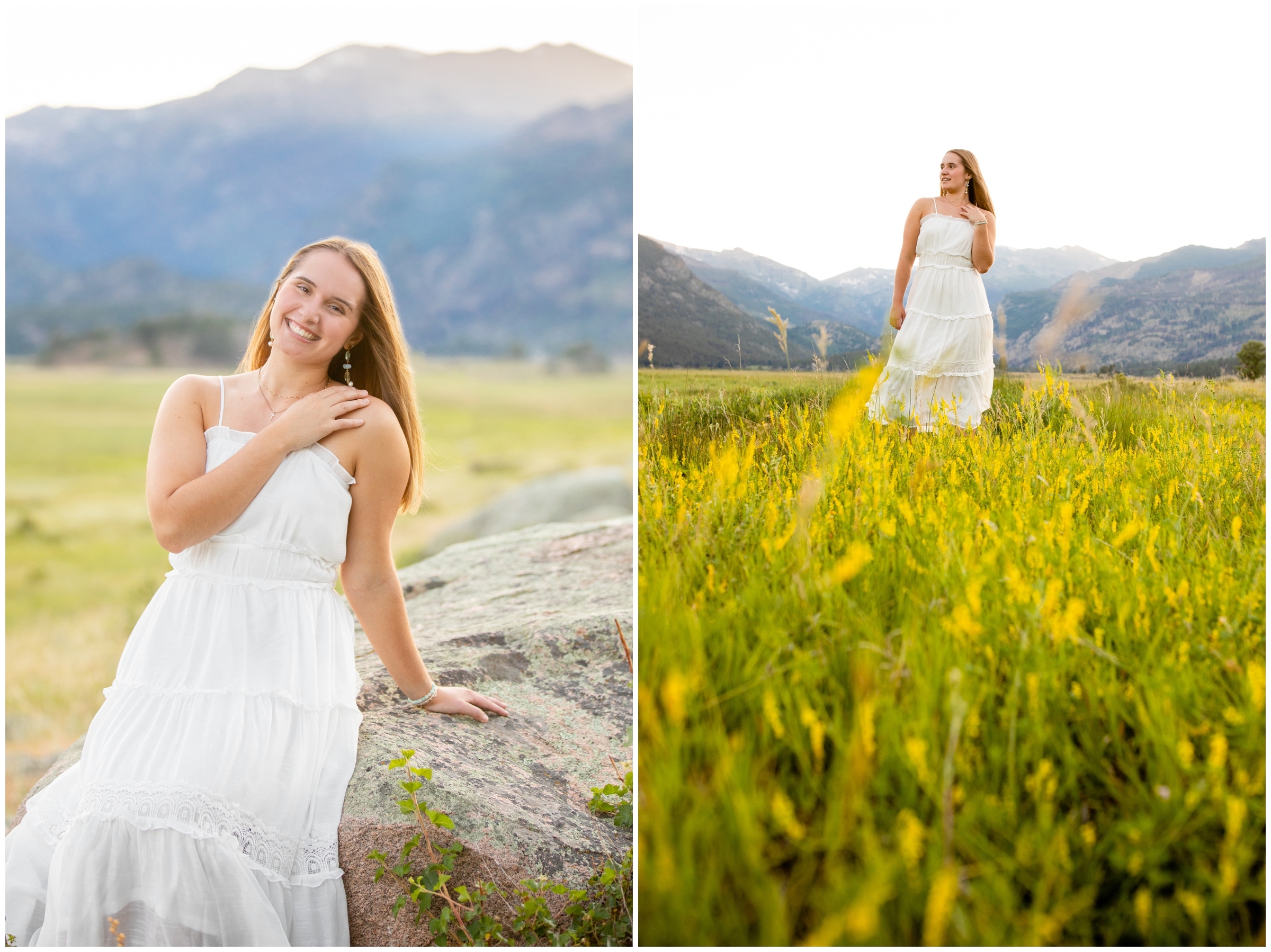 Mountain senior pictures in Colorado by Estes Park portrait photographer Plum Pretty Photography