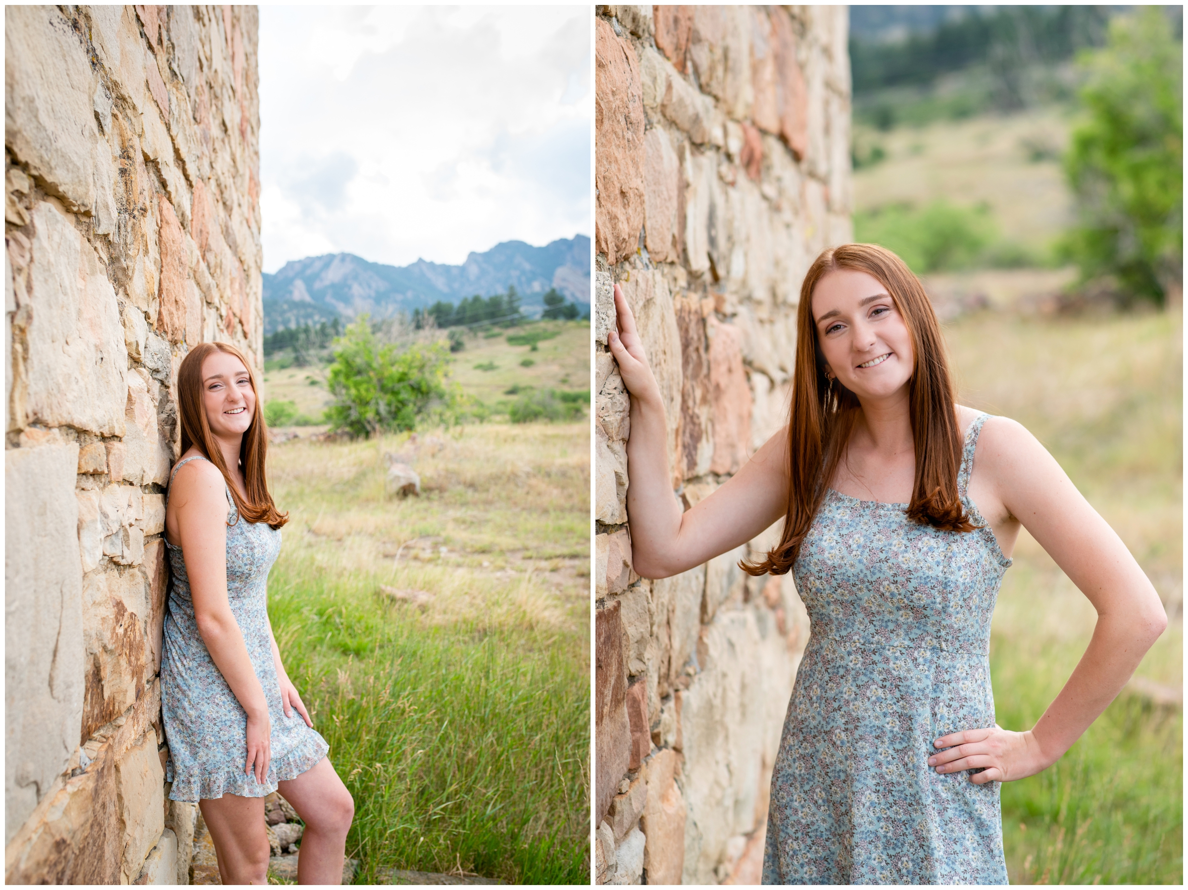 flatirons senior portraits in Boulder Colorado 