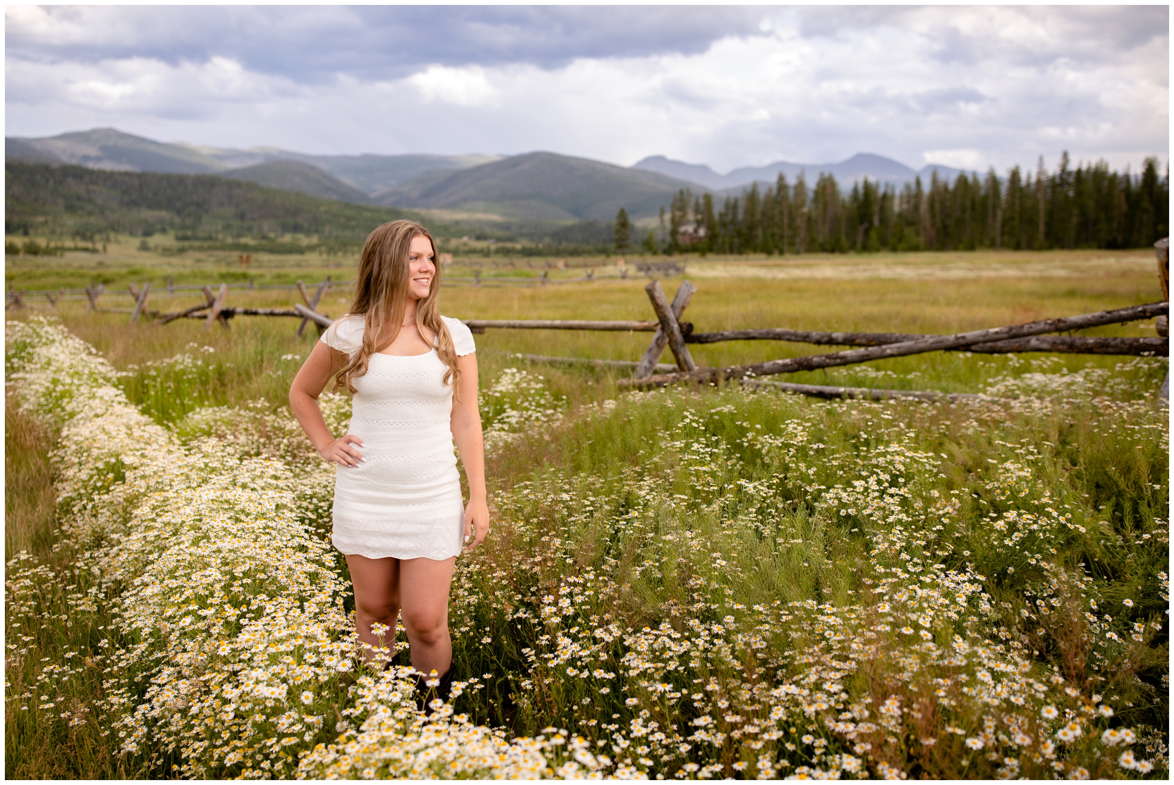 Colorado mountain senior photography session at Devil's Thumb Ranch by Winter Park portrait photographer Plum Pretty Photography