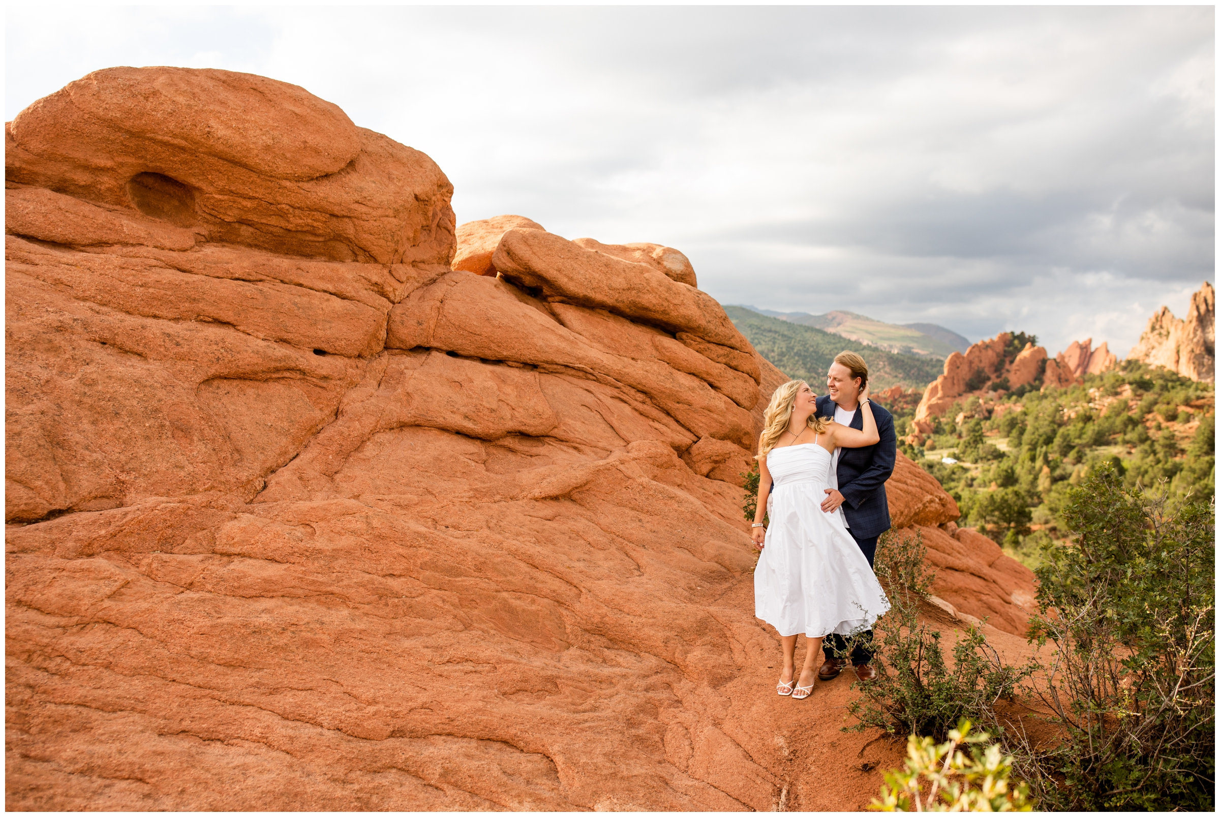 epic engagement photography locations in Colorado at Garden of the Gods
