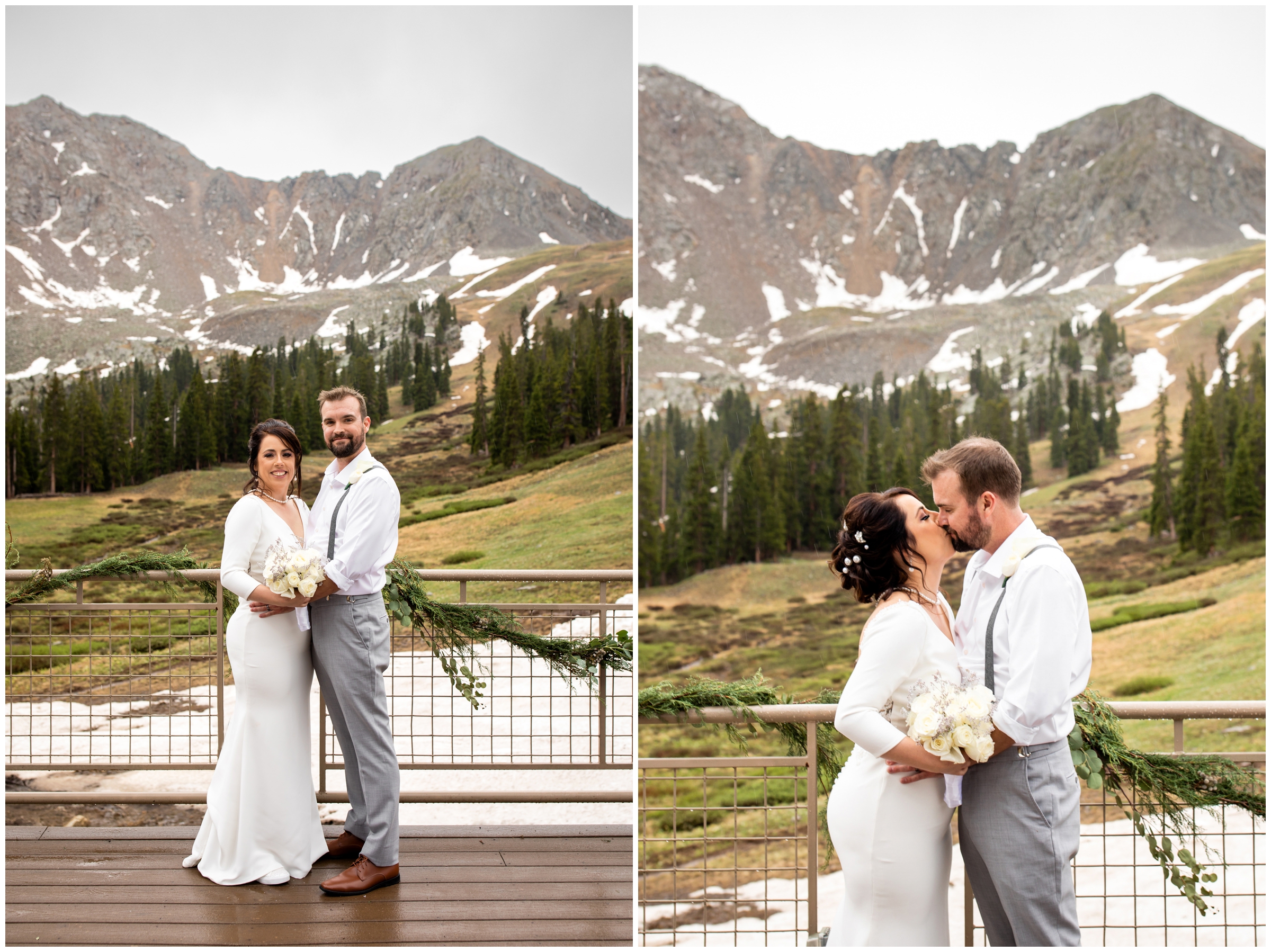 Arapahoe Basin Colorado wedding pictures by mountain photographer Plum Pretty Photography