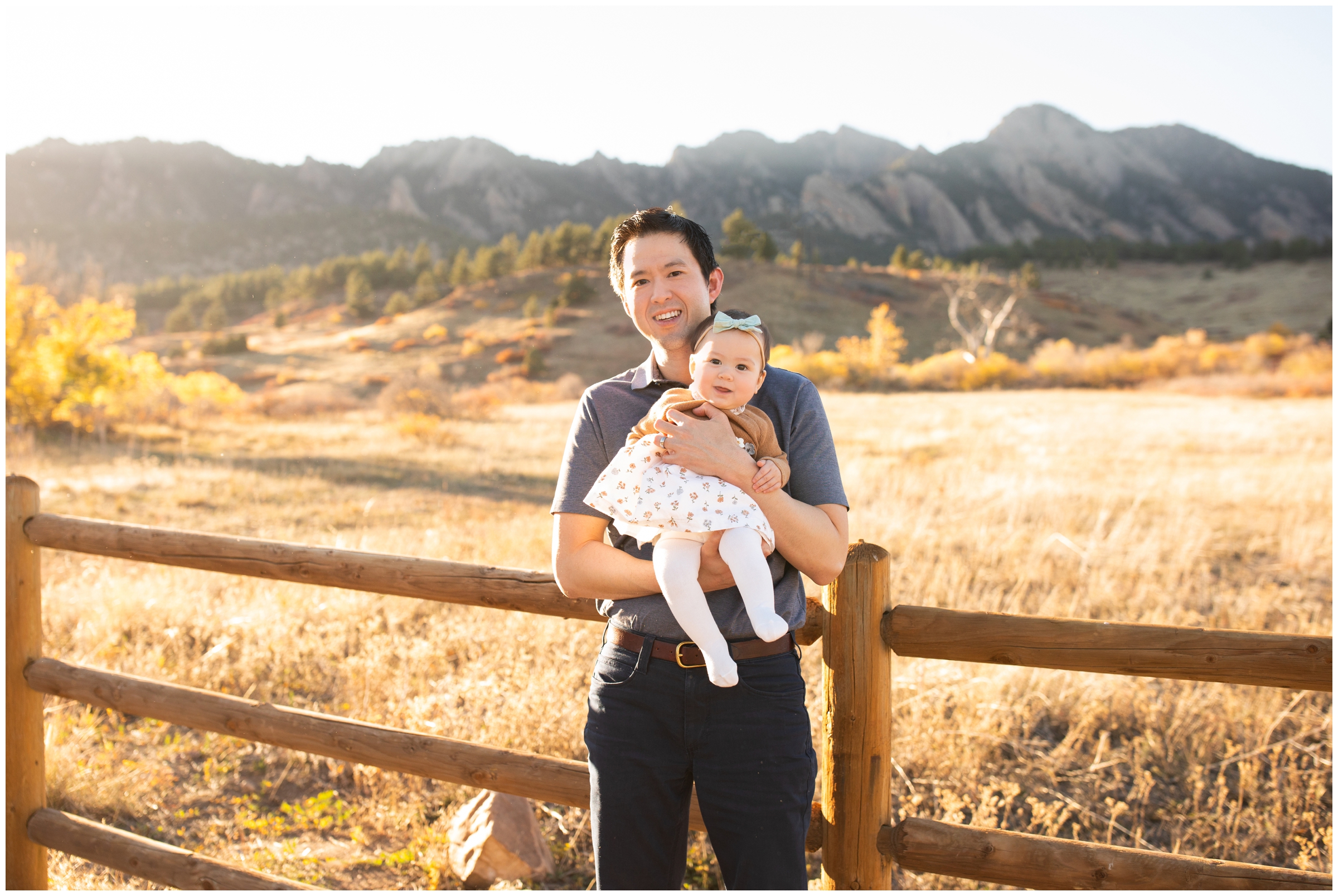 Boulder fall family pictures at South Mesa Trail by Colorado portrait photographer Plum Pretty Photography