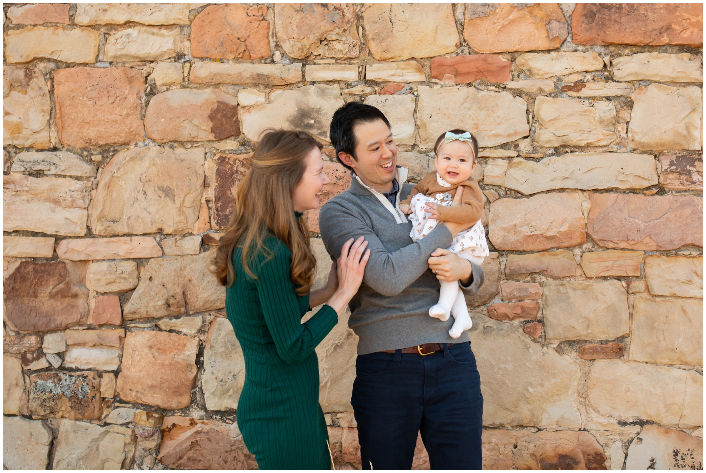Boulder fall family pictures at South Mesa Trail by Colorado portrait photographer Plum Pretty Photography