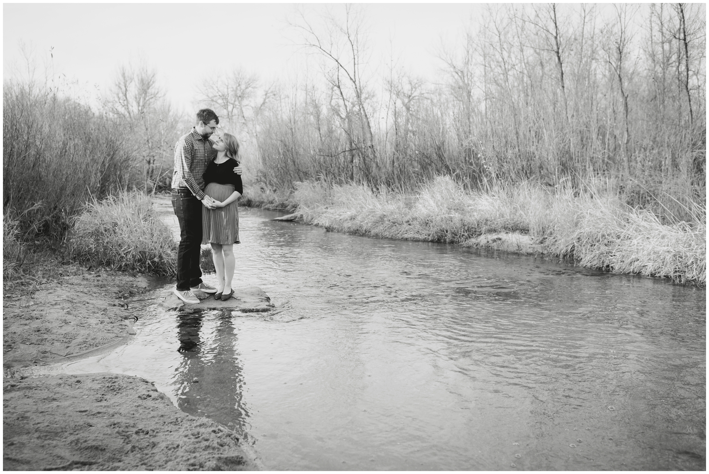 Colorado fall maternity pictures at 17 Mile House Farm Park by portrait photographer Plum Pretty Photography