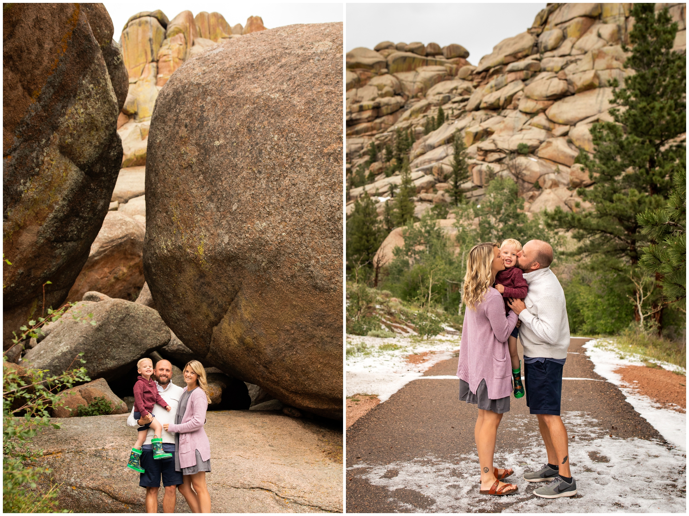 unique family portraits at Vedauwoo in Laramie Wyoming 